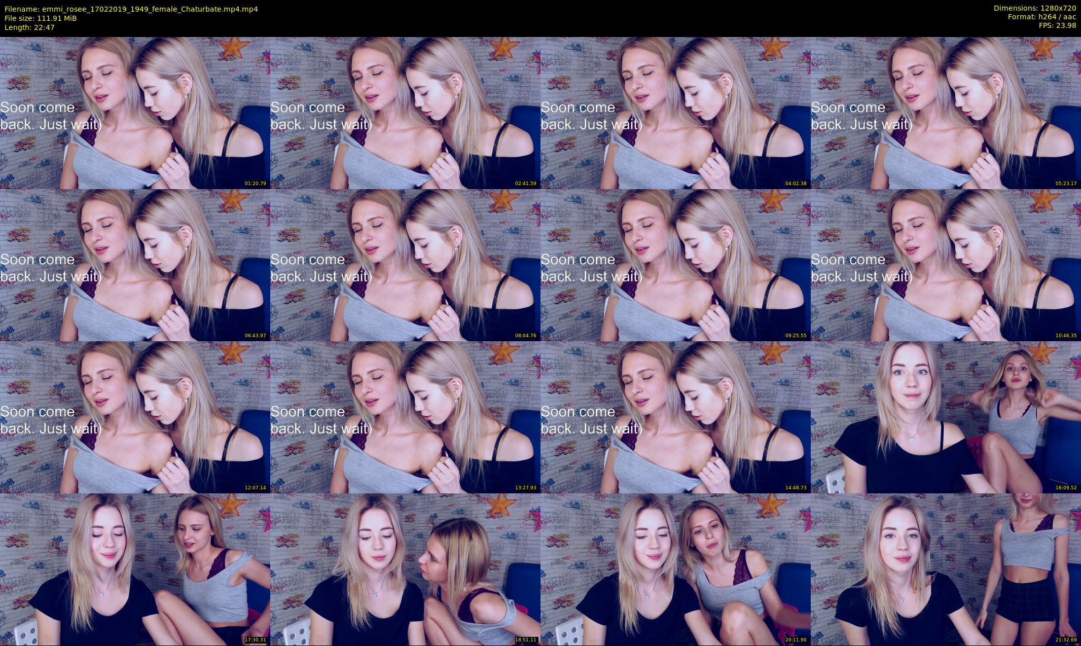 emmi_rosee — 23 minute Chaturbate female cam show recording, 720p, Feb 17, 2019