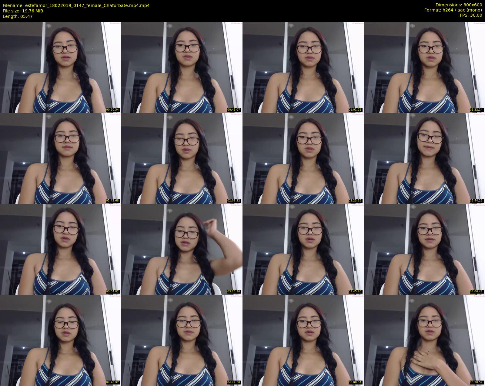 estefamor — 6 minute Chaturbate female cam show recording, 480p, Feb 18, 2019