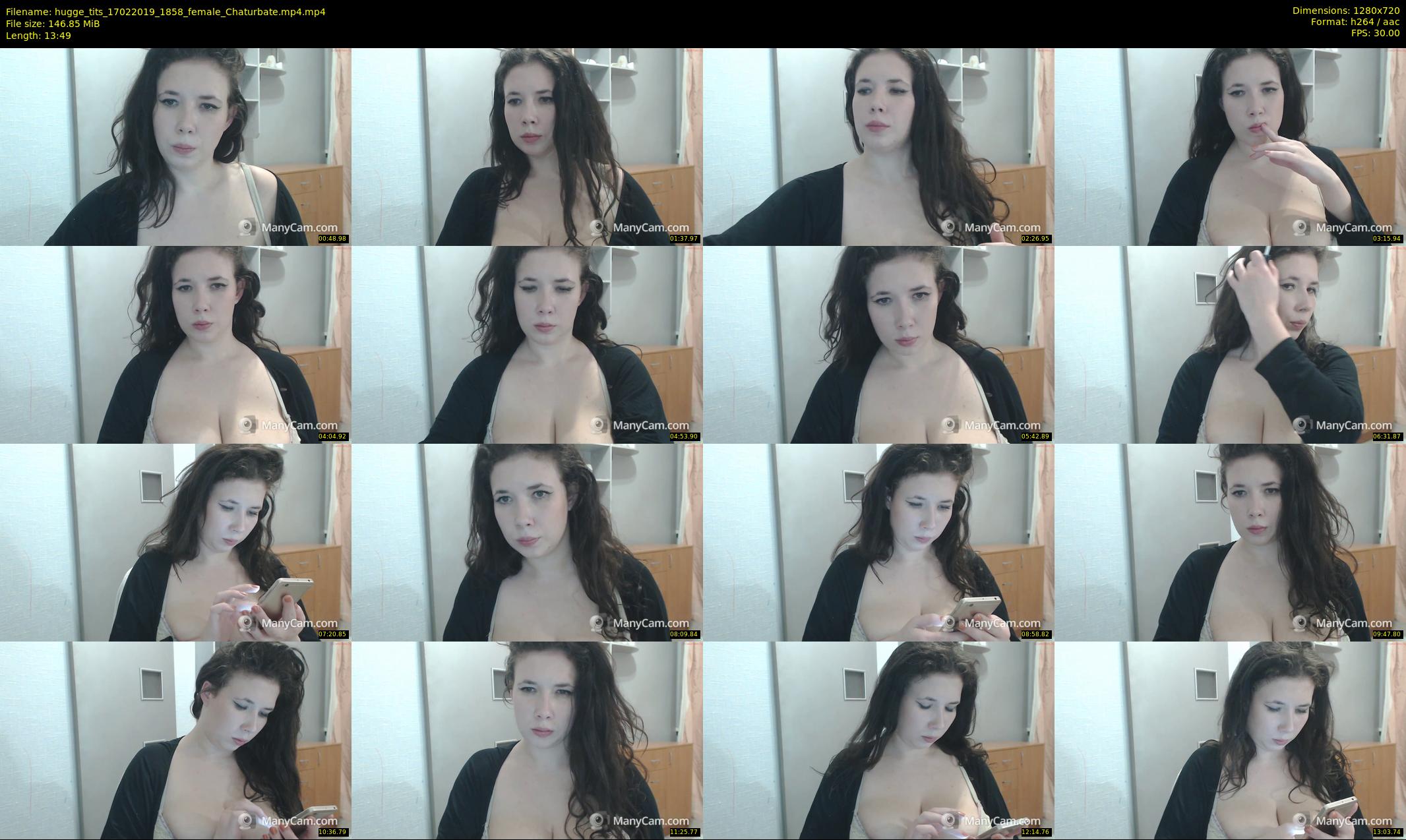 hugge_tits — 14 minute Chaturbate female cam show recording, 720p, Feb 17, 2019