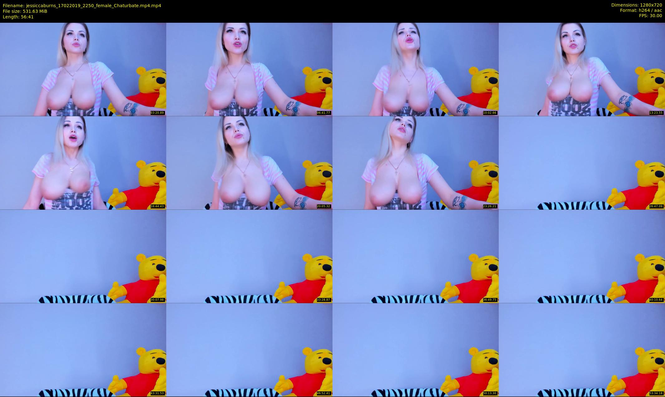 jessiccaburns — 57 minute Chaturbate female cam show recording, 720p, Feb 17, 2019