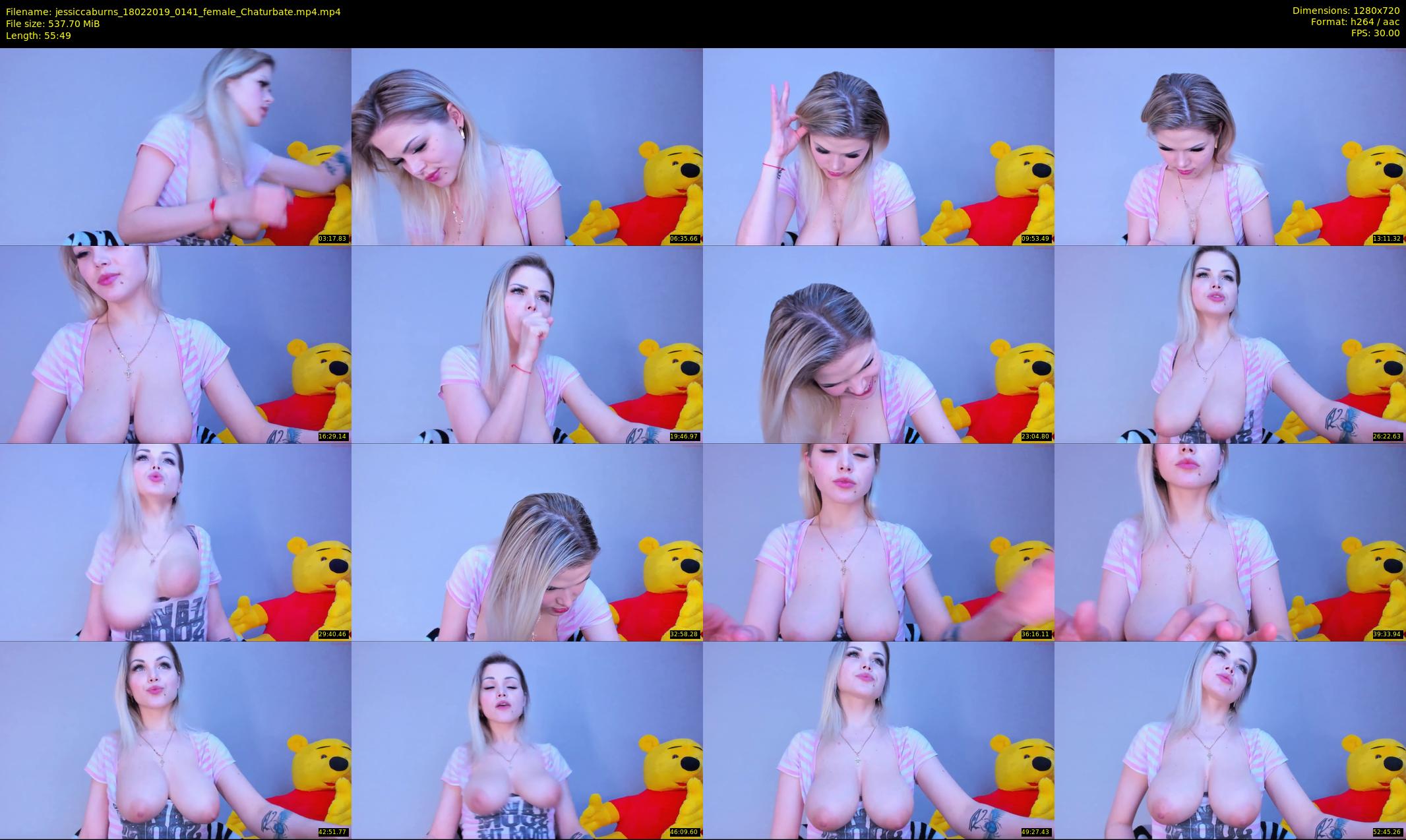 jessiccaburns — 56 minute Chaturbate female cam show recording, 720p, Feb 18, 2019