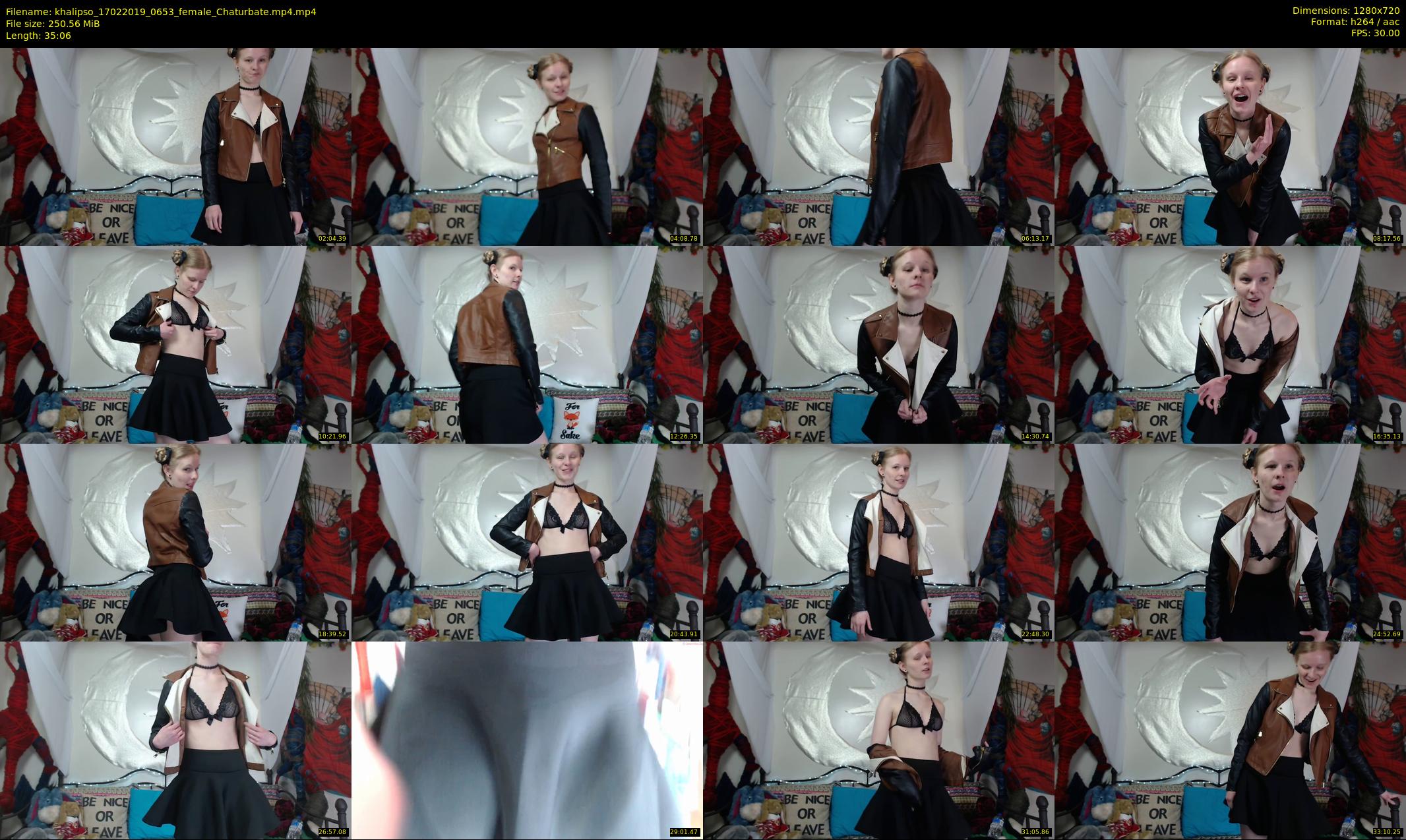 khalipso — 36 minute Chaturbate female cam show recording, 720p, Feb 17, 2019