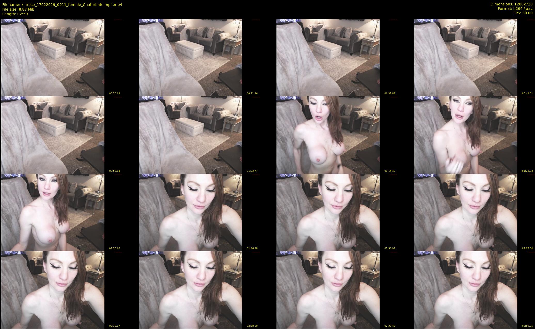 kiarose — 3 minute Chaturbate female cam show recording, 720p, Feb 17, 2019