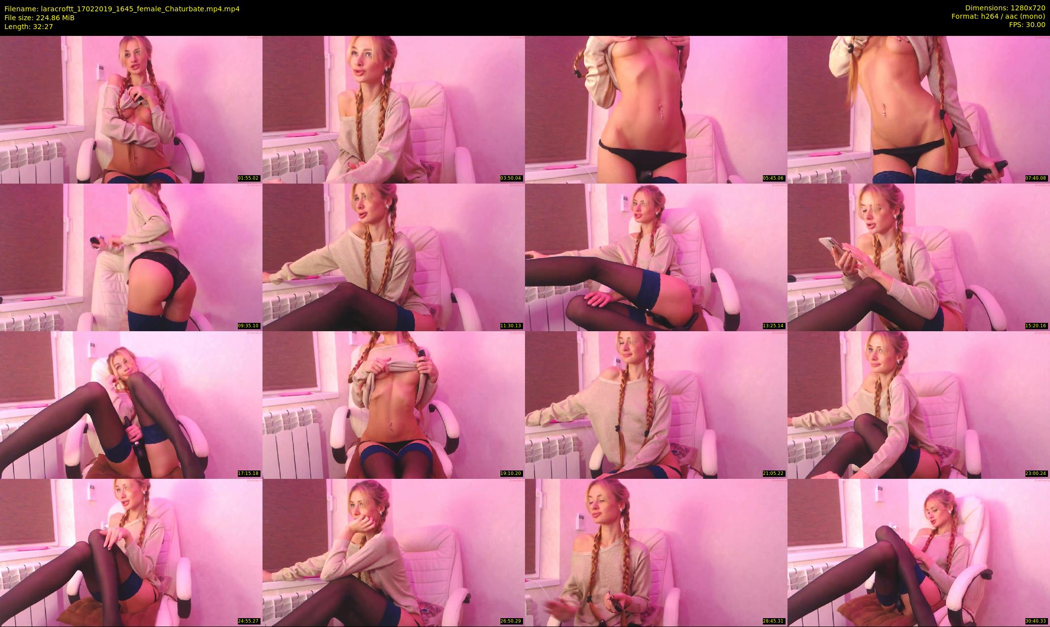 laracroftt — 33 minute Chaturbate female cam show recording, 720p, Feb 17, 2019