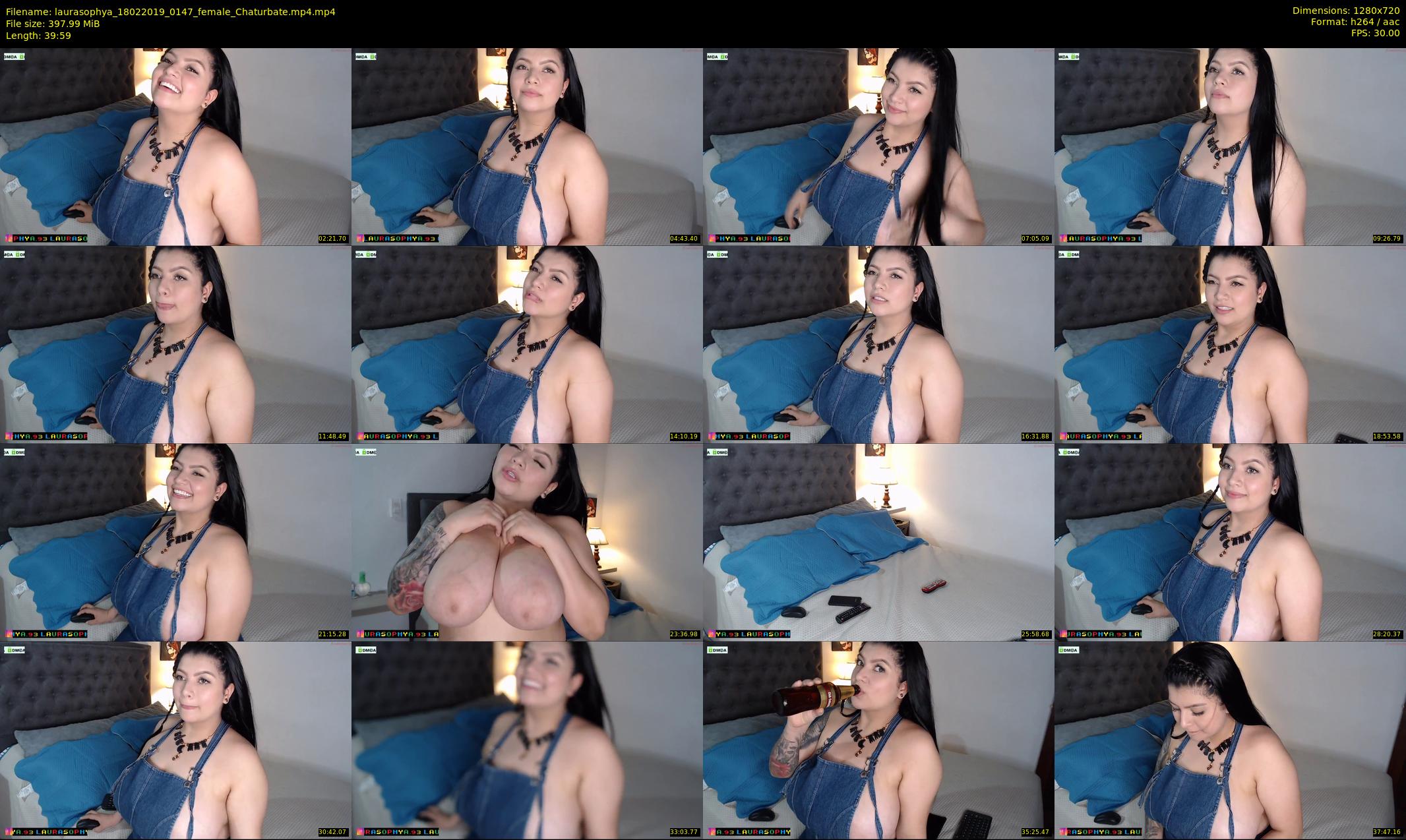 laurasophya — 40 minute Chaturbate female cam show recording, 720p, Feb 18, 2019