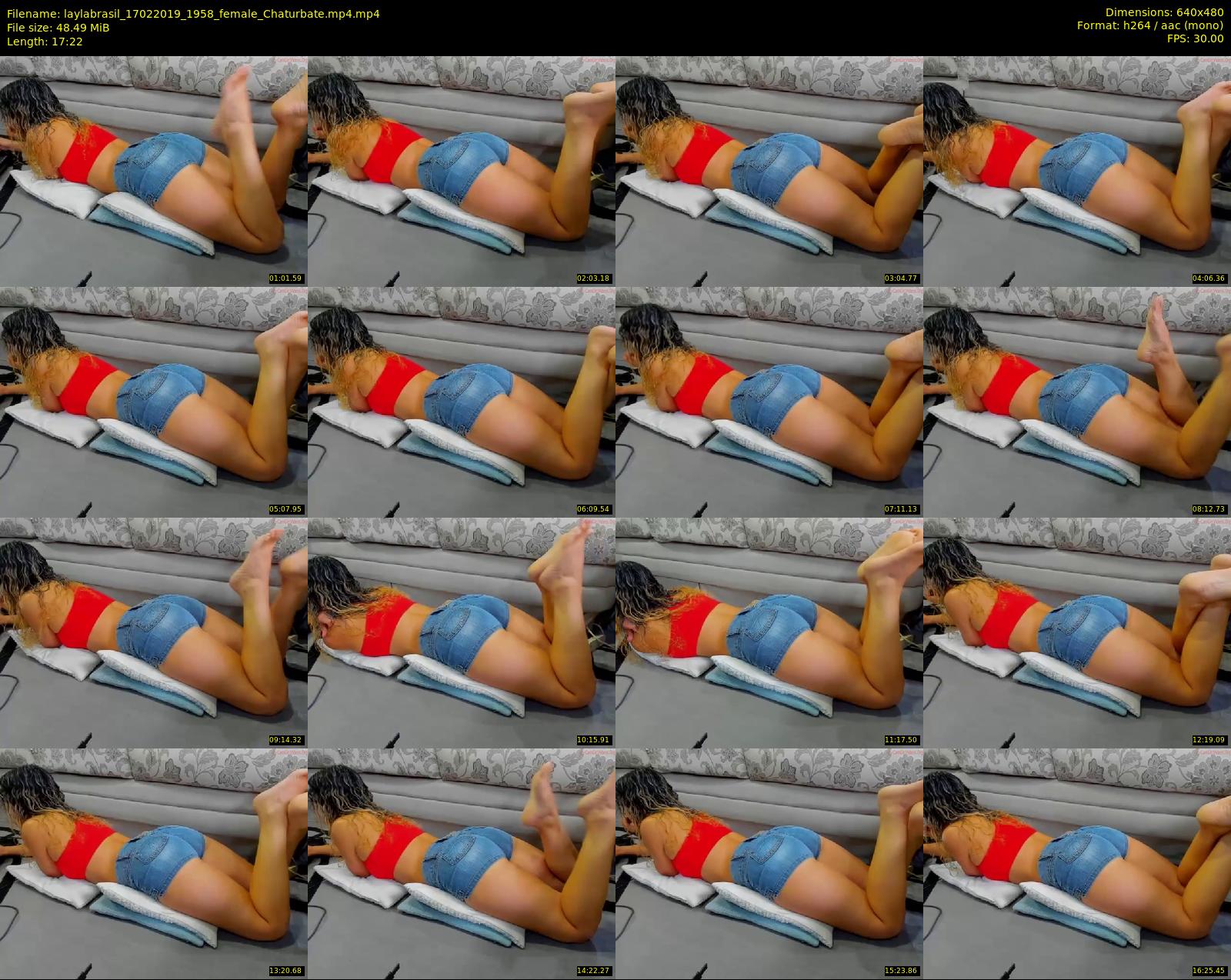laylabrasil — 18 minute Chaturbate female cam show recording, 480p, Feb 17, 2019