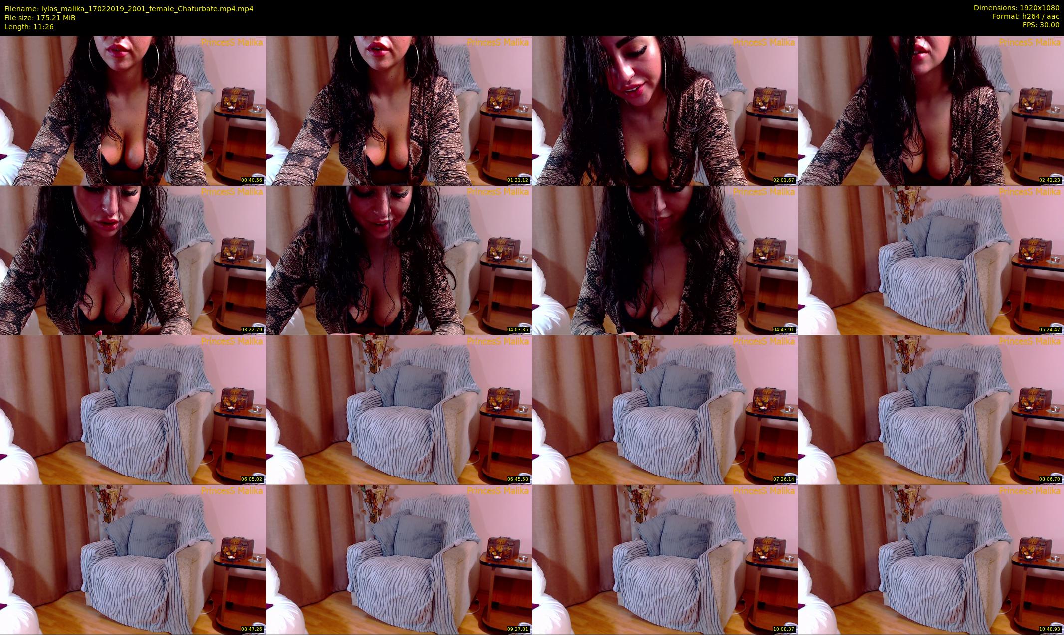 lylas_malika — 12 minute Chaturbate female cam show recording, 1080p, Feb 17, 2019