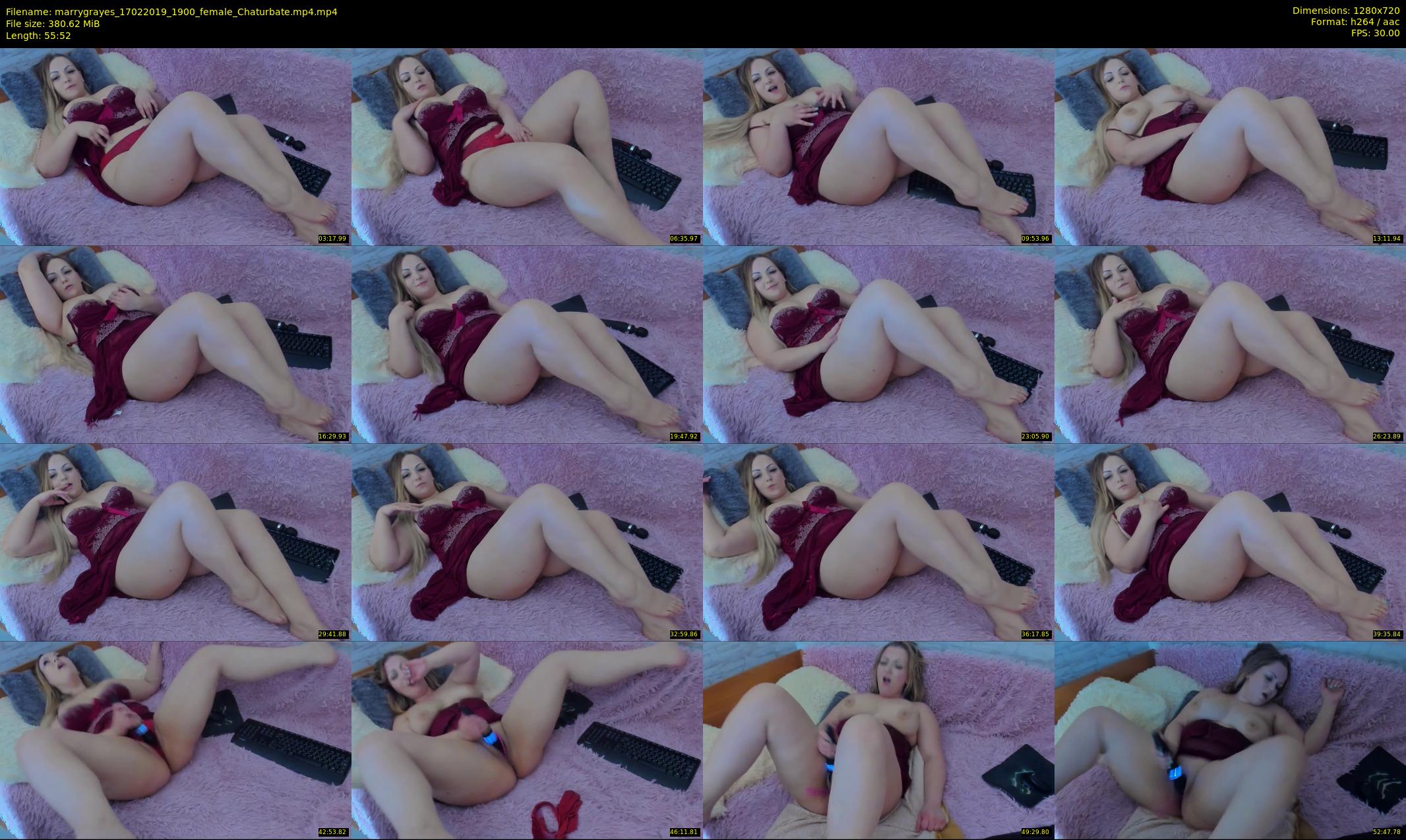 marrygrayes — 56 minute Chaturbate female cam show recording, 720p, Feb 17, 2019