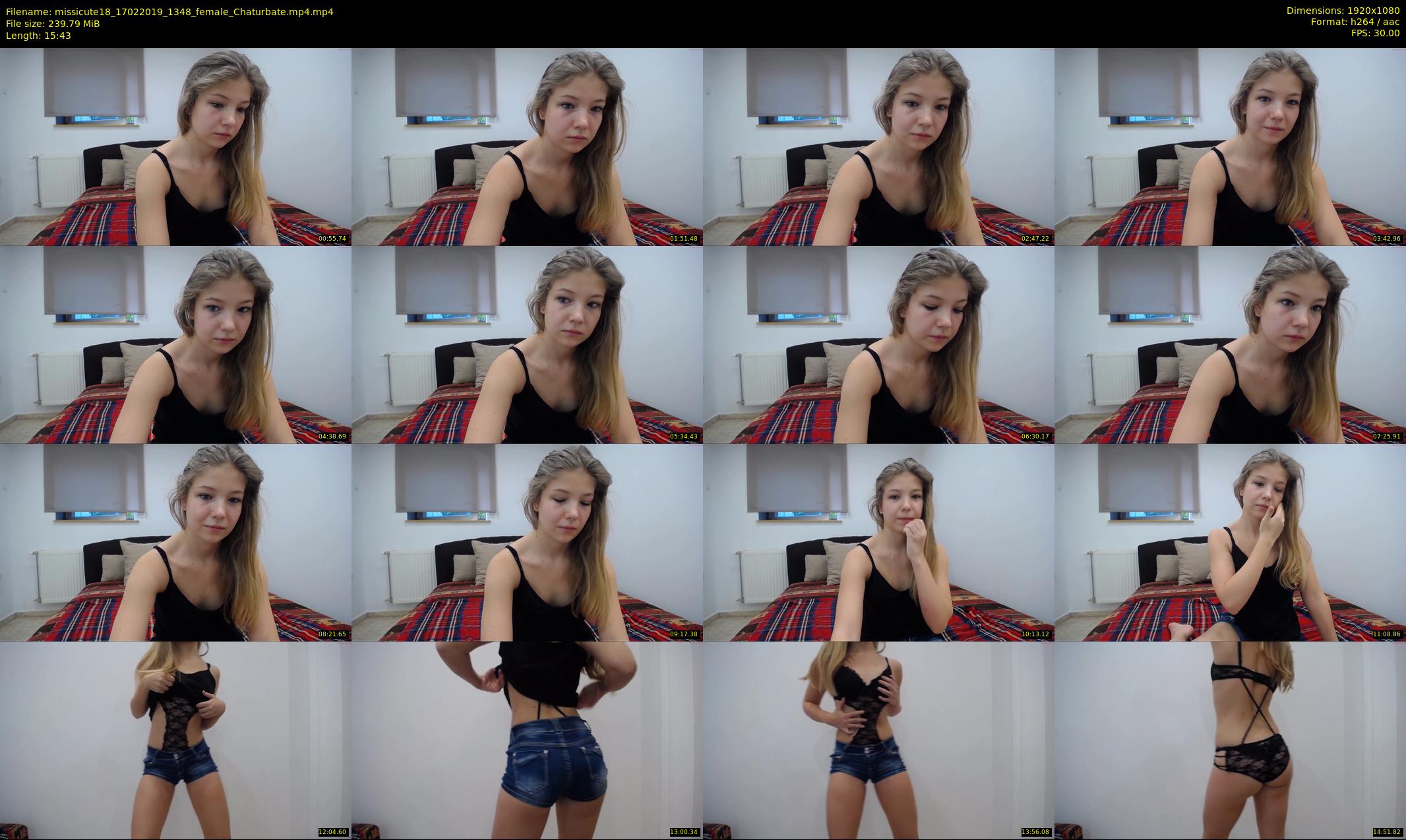 missicute18 — 16 minute Chaturbate female cam show recording, 1080p, Feb 17, 2019