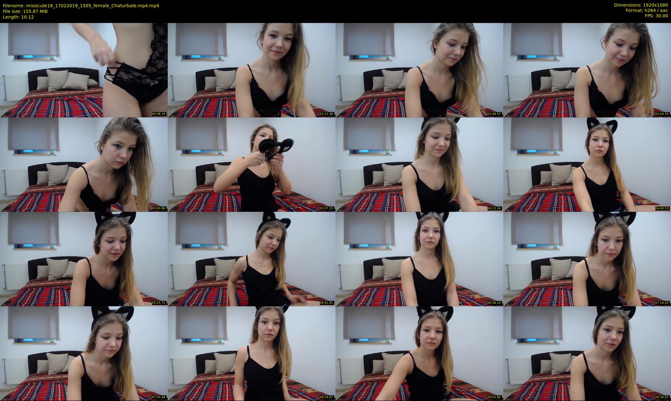 missicute18 — 11 minute Chaturbate female cam show recording, 1080p, Feb 17, 2019