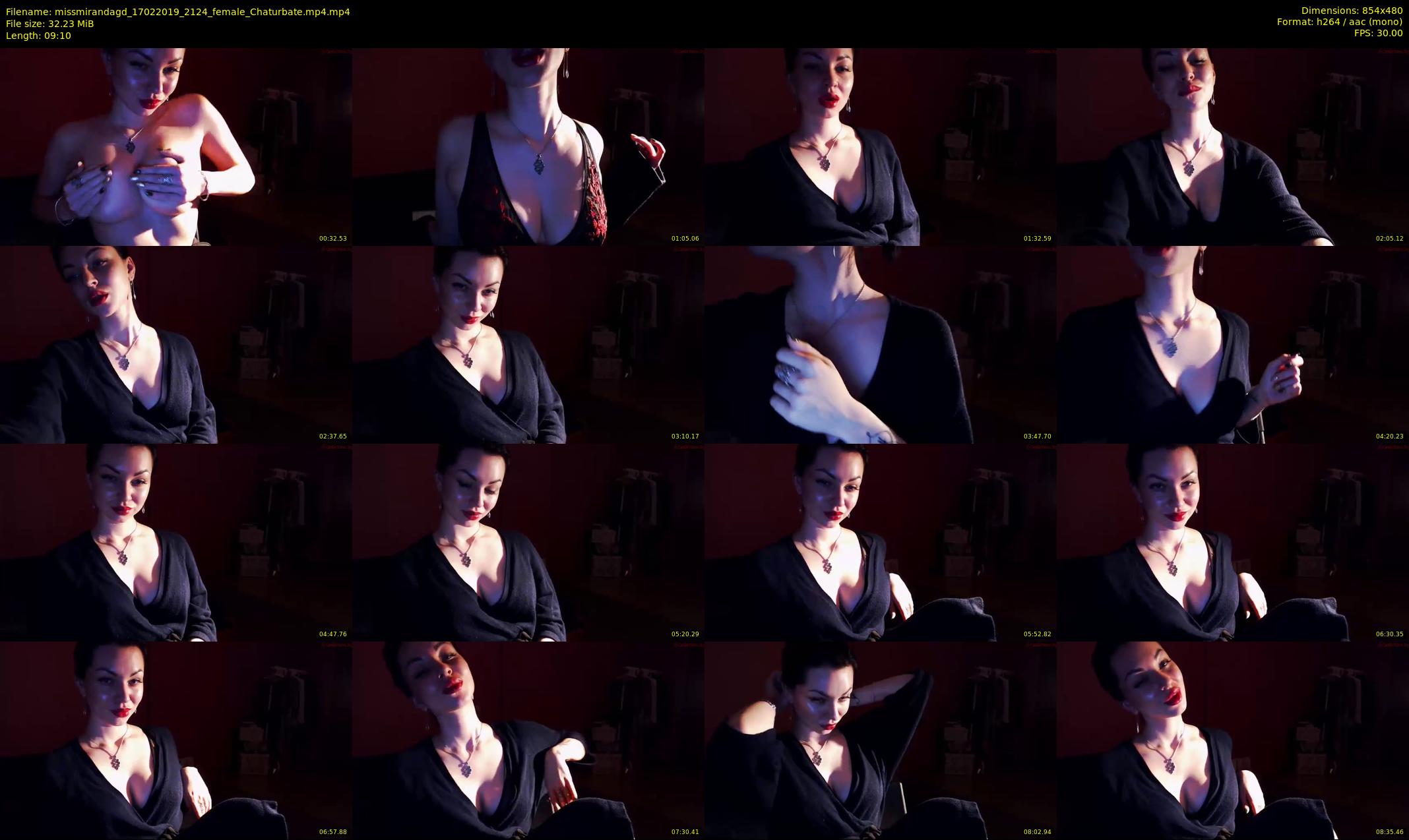 missmirandagd — 10 minute Chaturbate female cam show recording, 480p, Feb 17, 2019