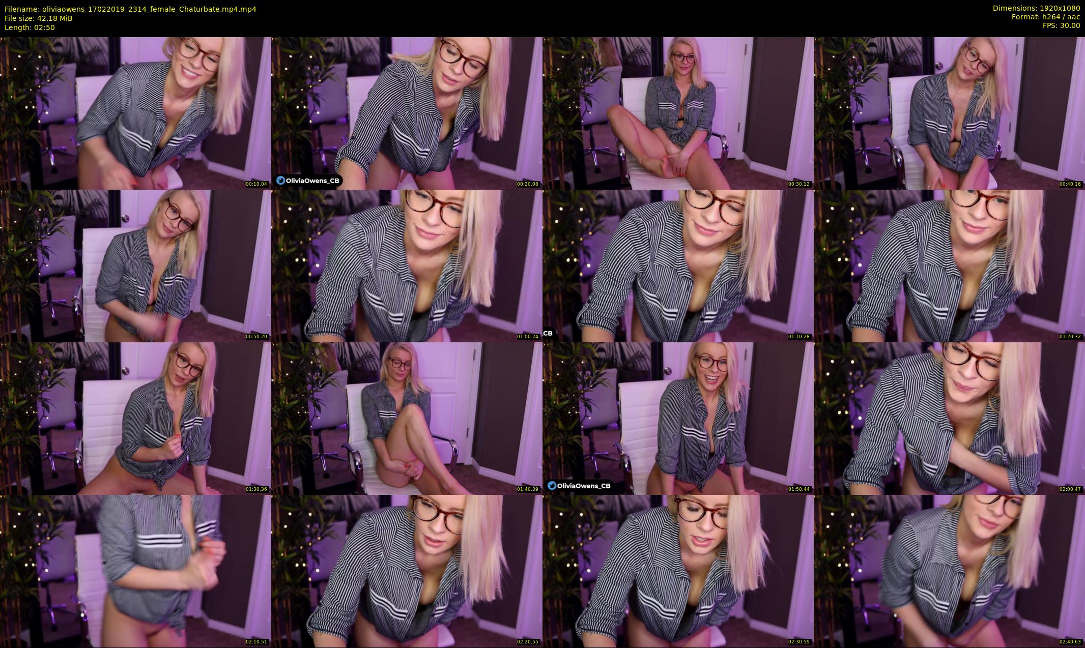 oliviaowens — 3 minute Chaturbate female cam show recording, 1080p, Feb 17, 2019