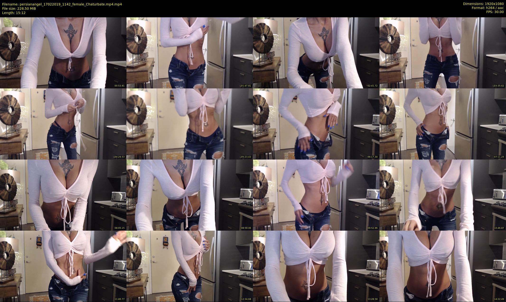 persianangel — 16 minute Chaturbate female cam show recording, 1080p, Feb 17, 2019