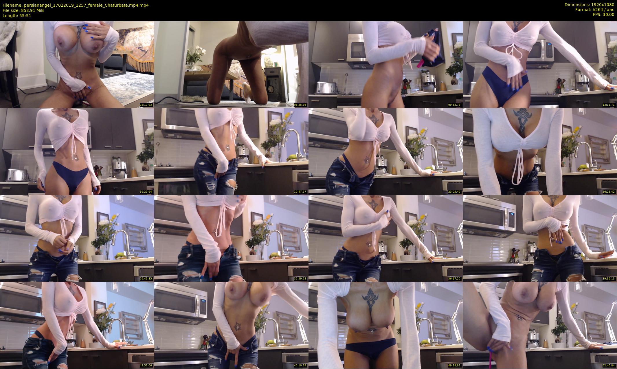 persianangel — 56 minute Chaturbate female cam show recording, 1080p, Feb 17, 2019