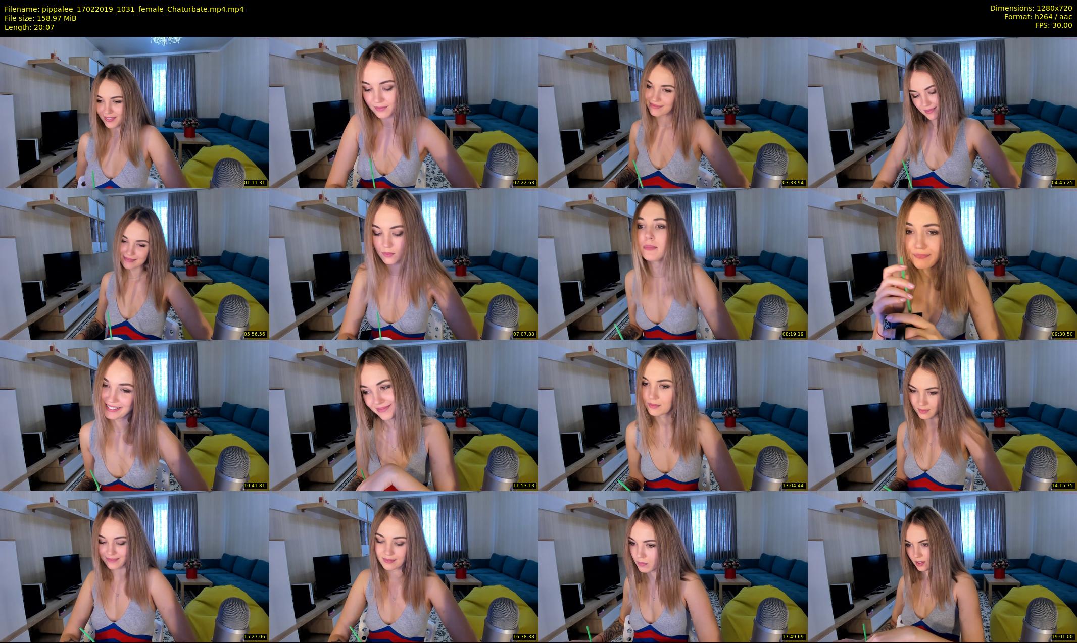 pippalee — 21 minute Chaturbate female cam show recording, 720p, Feb 17, 2019