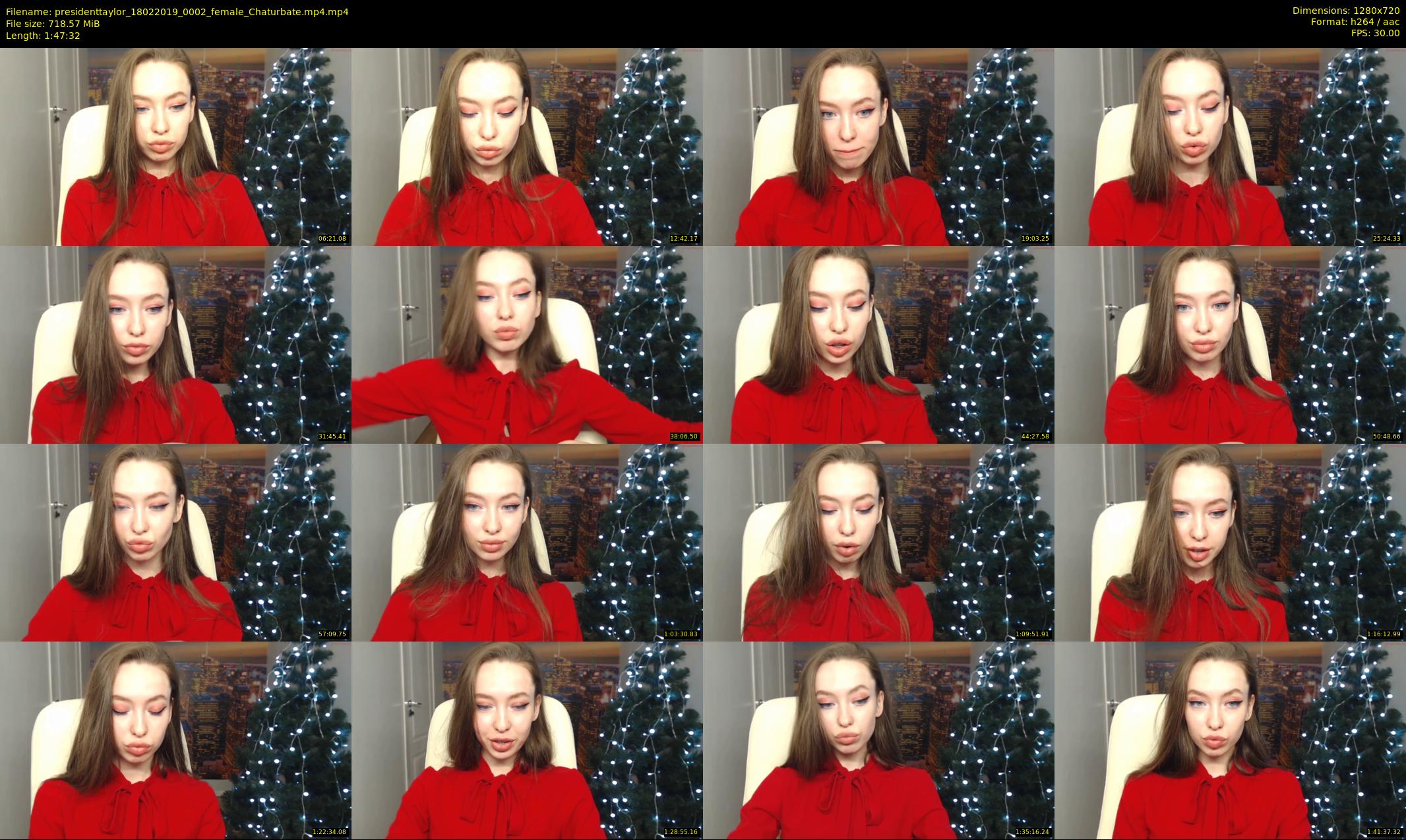 presidenttaylor — 108 minute Chaturbate female cam show recording, 720p, Feb 18, 2019
