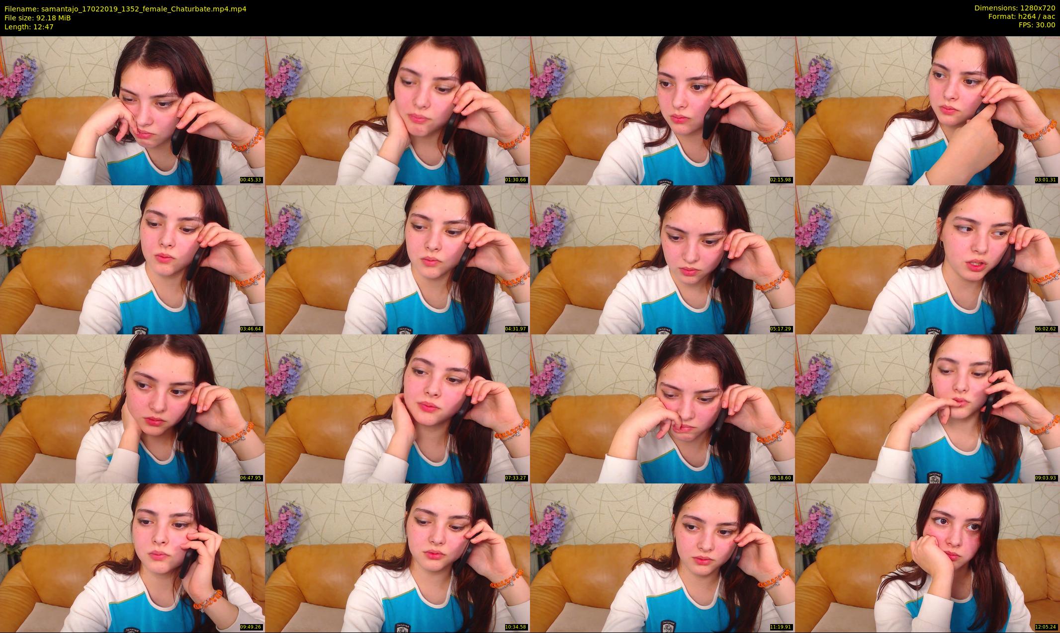 samantajo — 13 minute Chaturbate female cam show recording, 720p, Feb 17, 2019