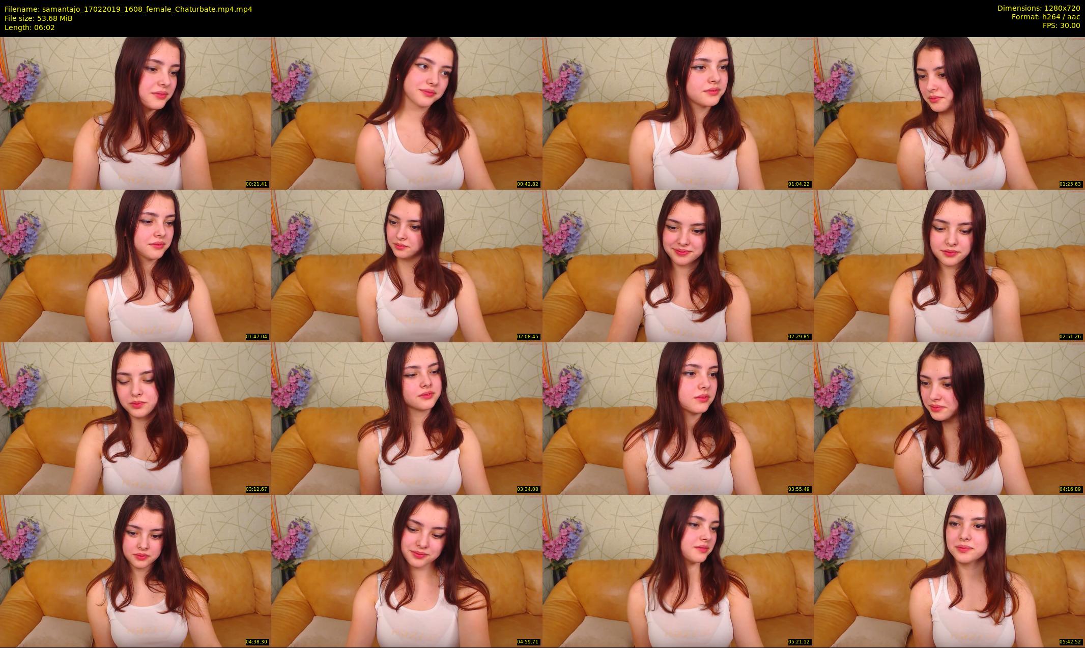 samantajo — 7 minute Chaturbate female cam show recording, 720p, Feb 17, 2019
