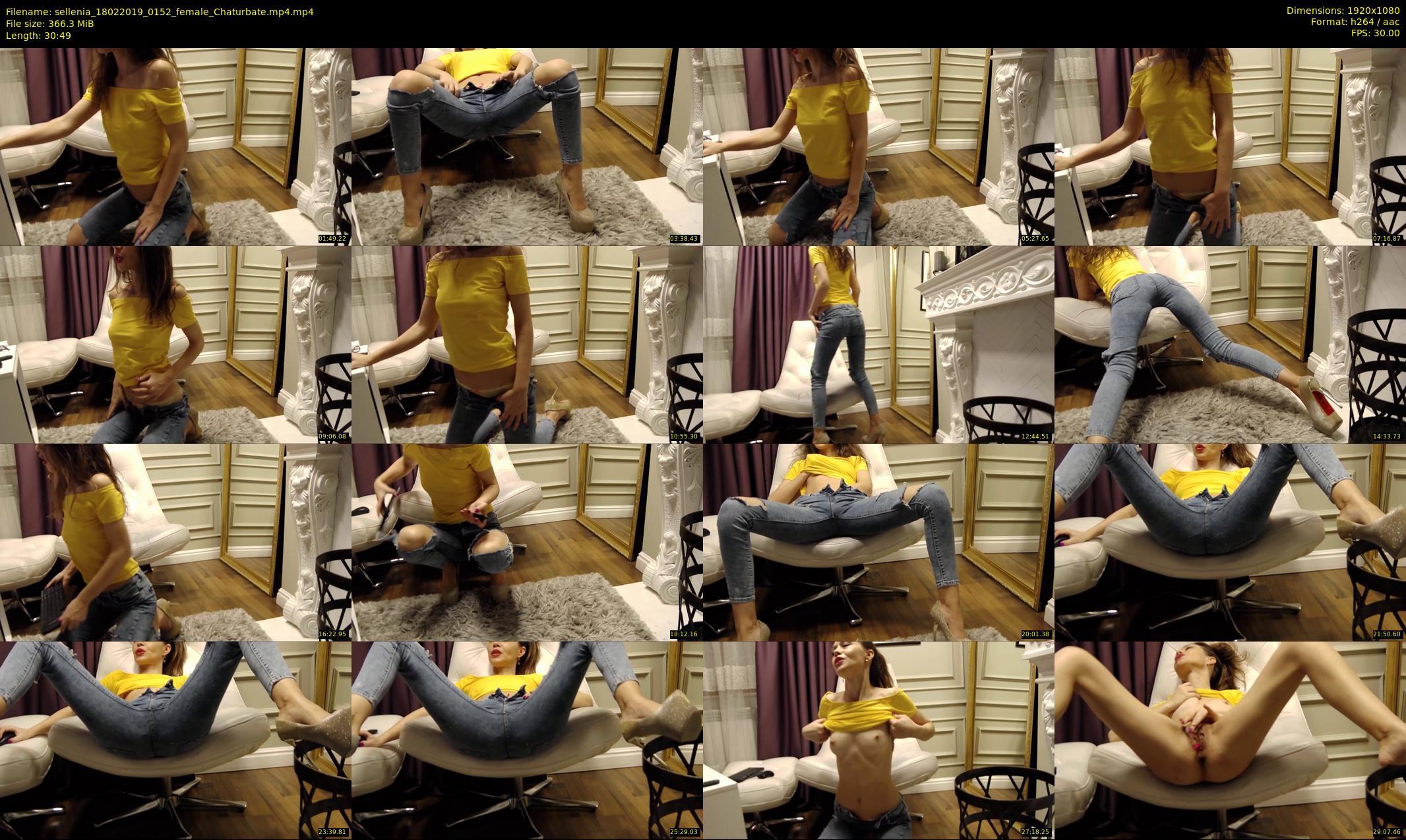 sellenia — 31 minute Chaturbate female cam show recording, 1080p, Feb 18, 2019