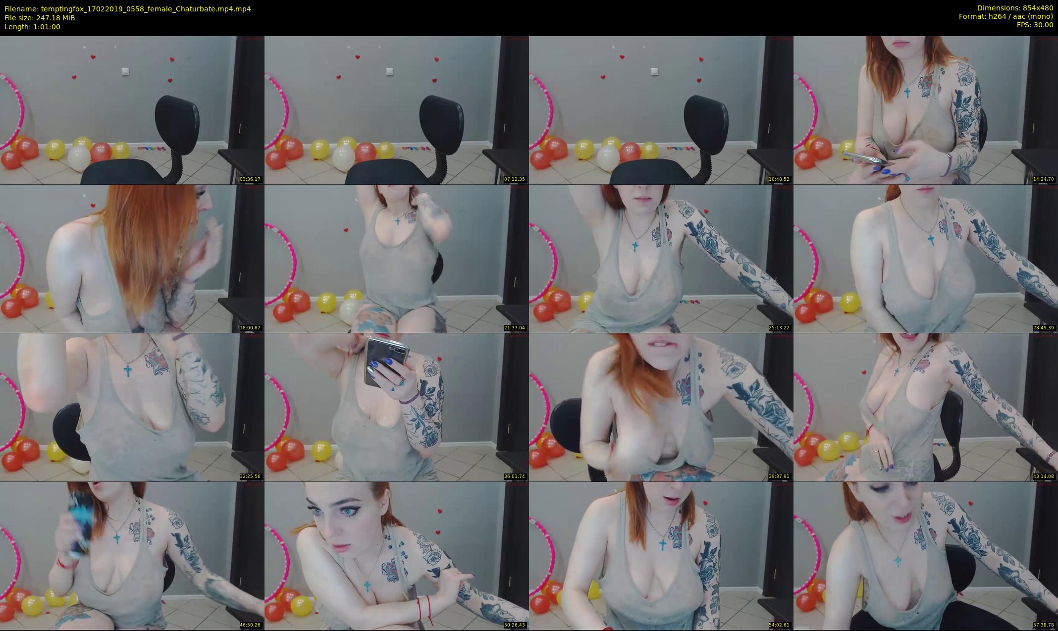 temptingfox — 61 minute Chaturbate female cam show recording, 480p, Feb 17, 2019