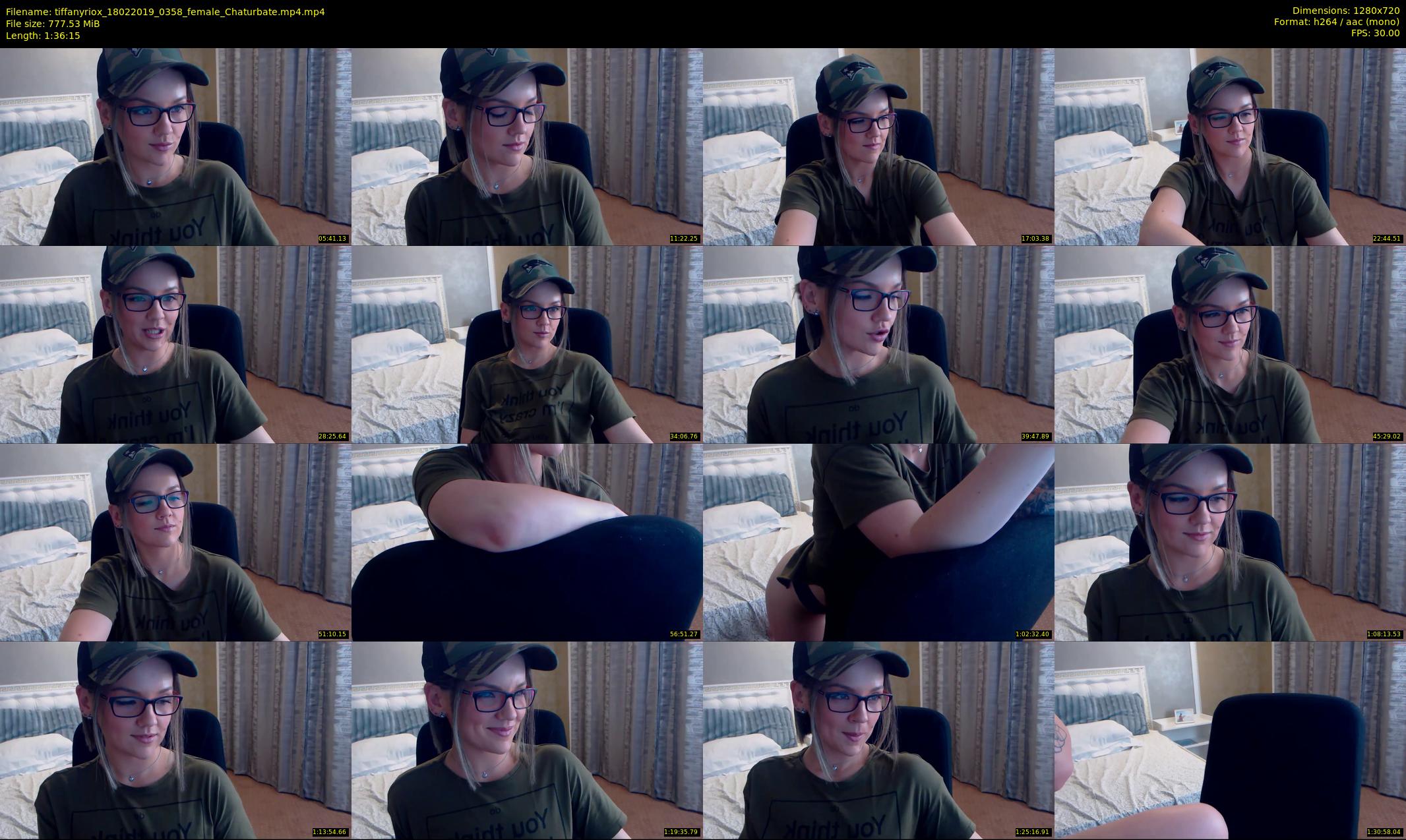 tiffanyriox — 97 minute Chaturbate female cam show recording, 720p, Feb 18, 2019