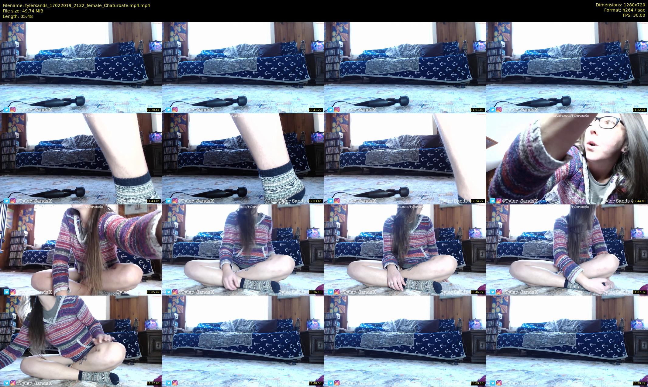 tylersands — 6 minute Chaturbate female cam show recording, 720p, Feb 17, 2019