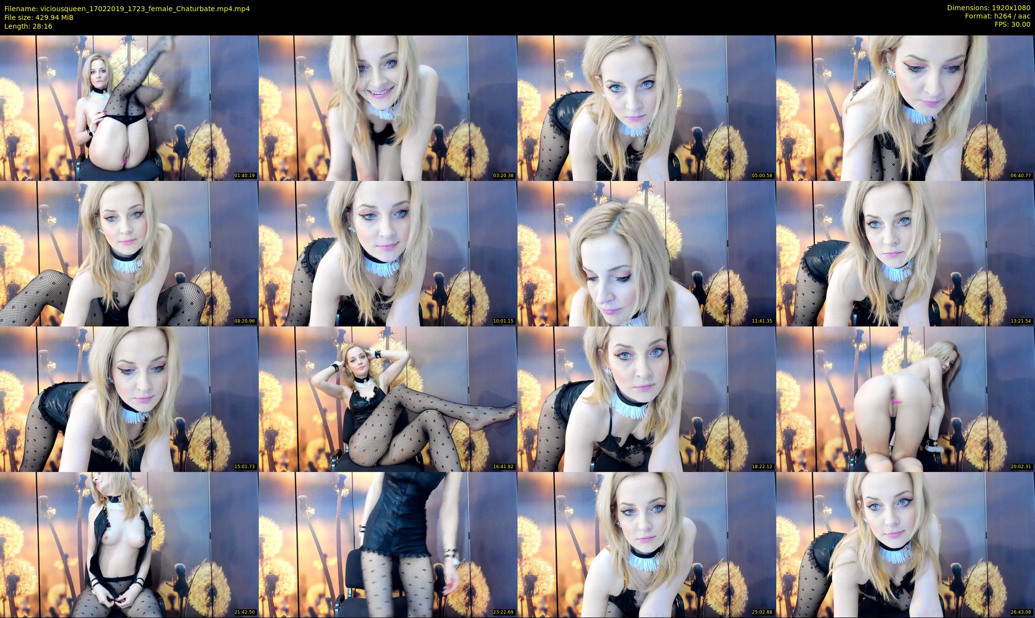 viciousqueen — 29 minute Chaturbate female cam show recording, 1080p, Feb 17, 2019