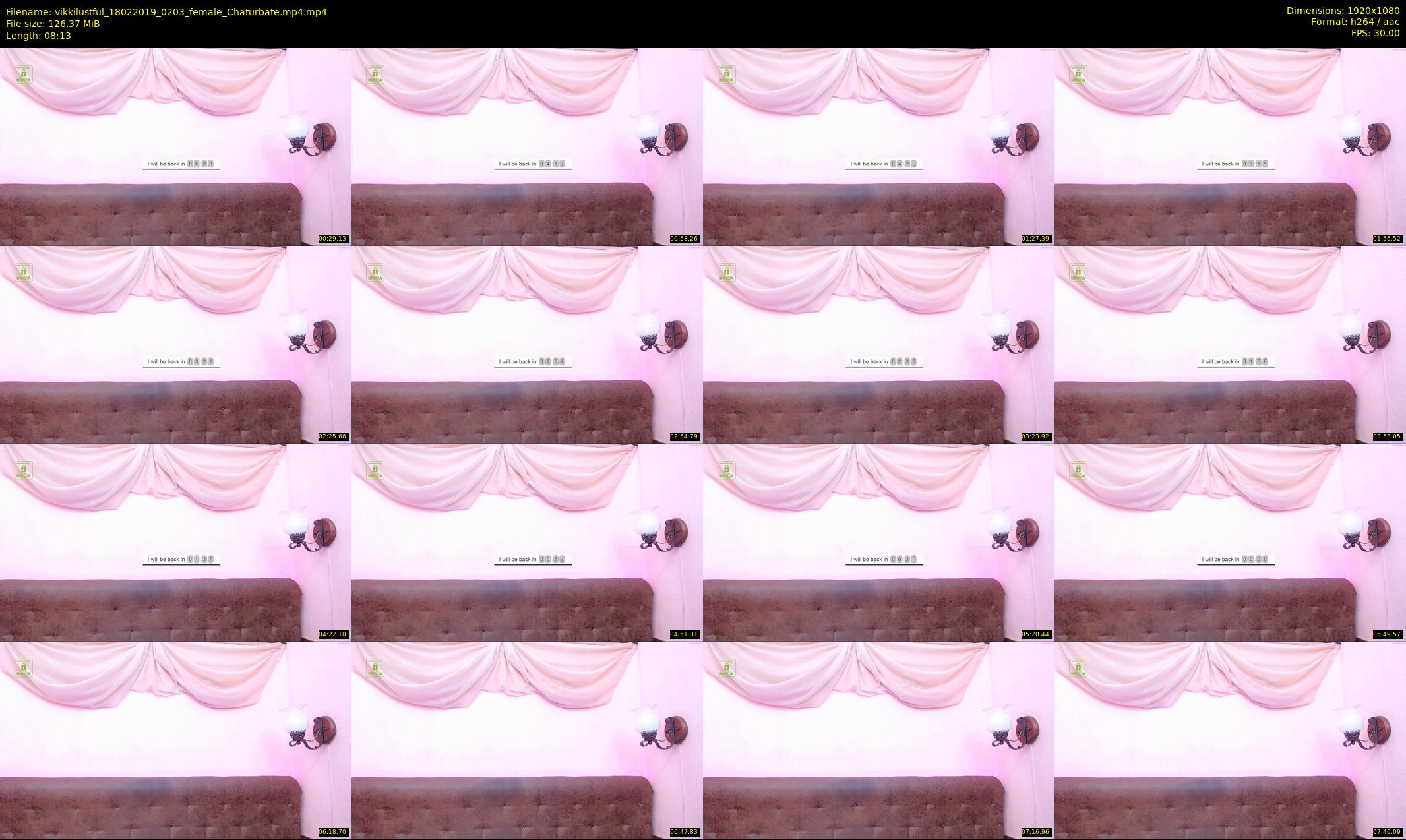 vikkilustful — 9 minute Chaturbate female cam show recording, 1080p, Feb 18, 2019