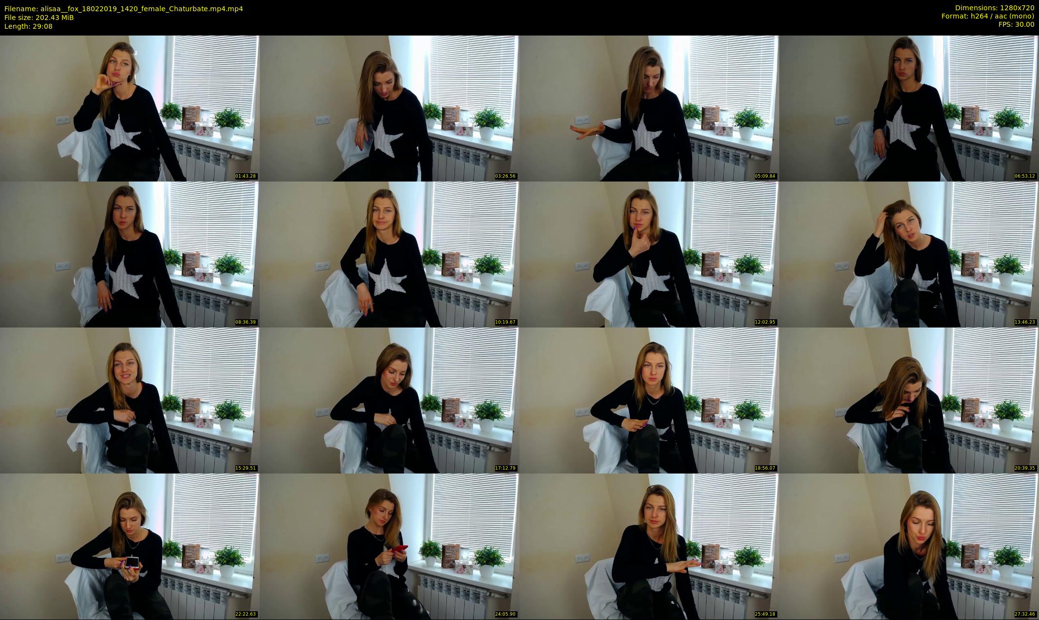 alisaa__fox — 30 minute Chaturbate female cam show recording, 720p, Feb 18, 2019