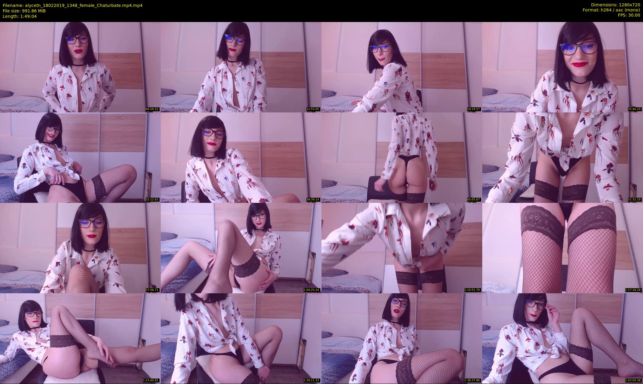 alycetn — 110 minute Chaturbate female cam show recording, 720p, Feb 18, 2019