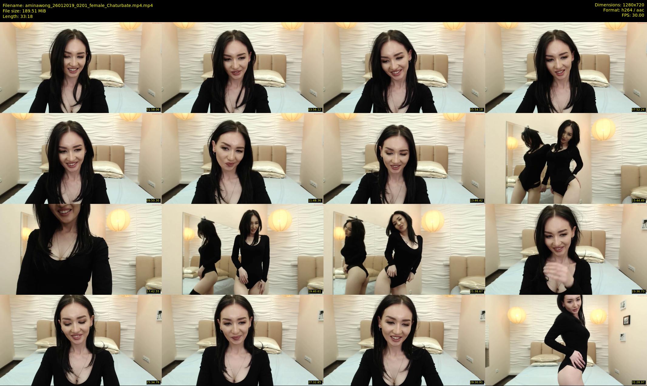 aminawong — 34 minute Chaturbate female cam show recording, 720p, Jan 26, 2019