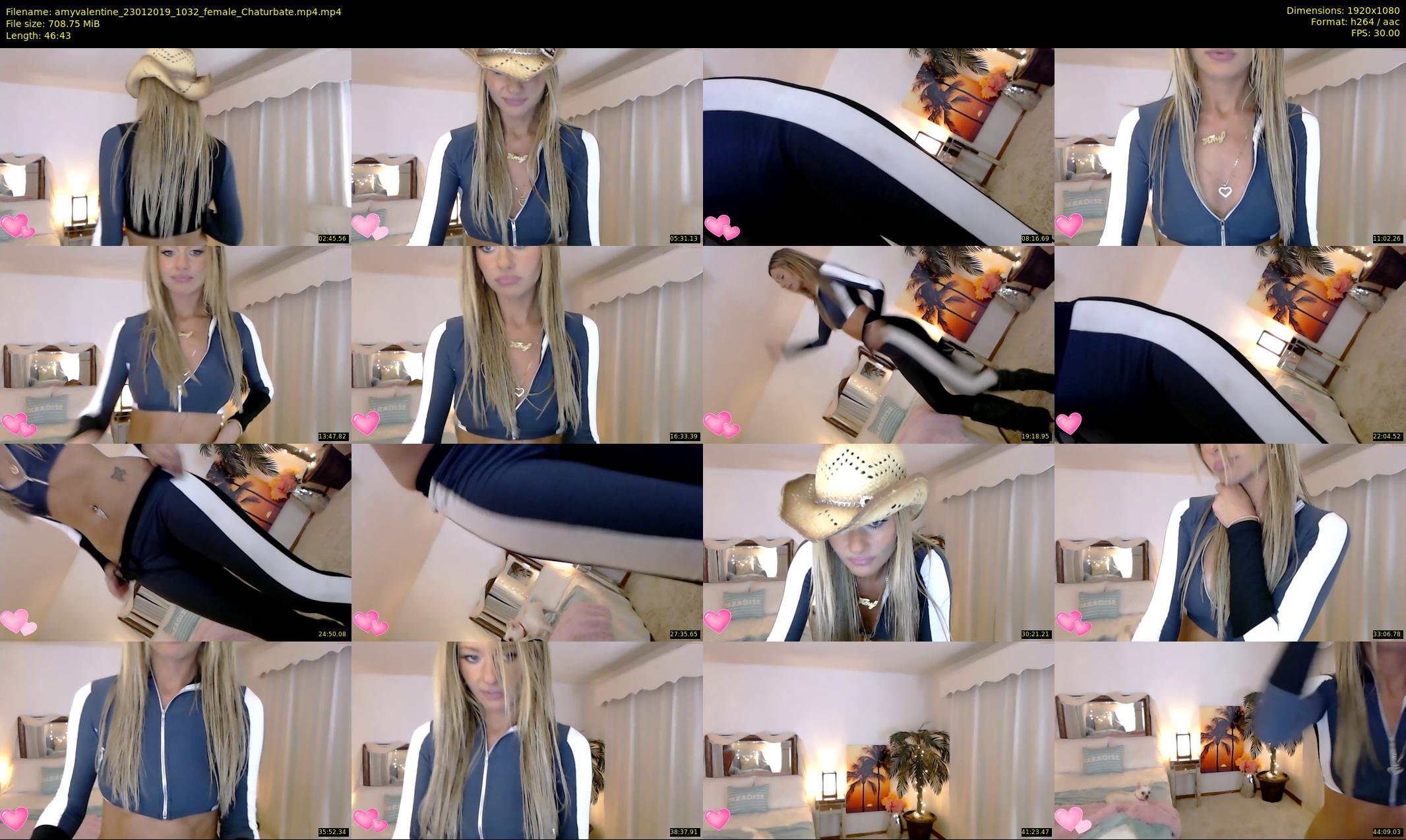 amyvalentine — 47 minute Chaturbate female cam show recording, 1080p, Jan 23, 2019