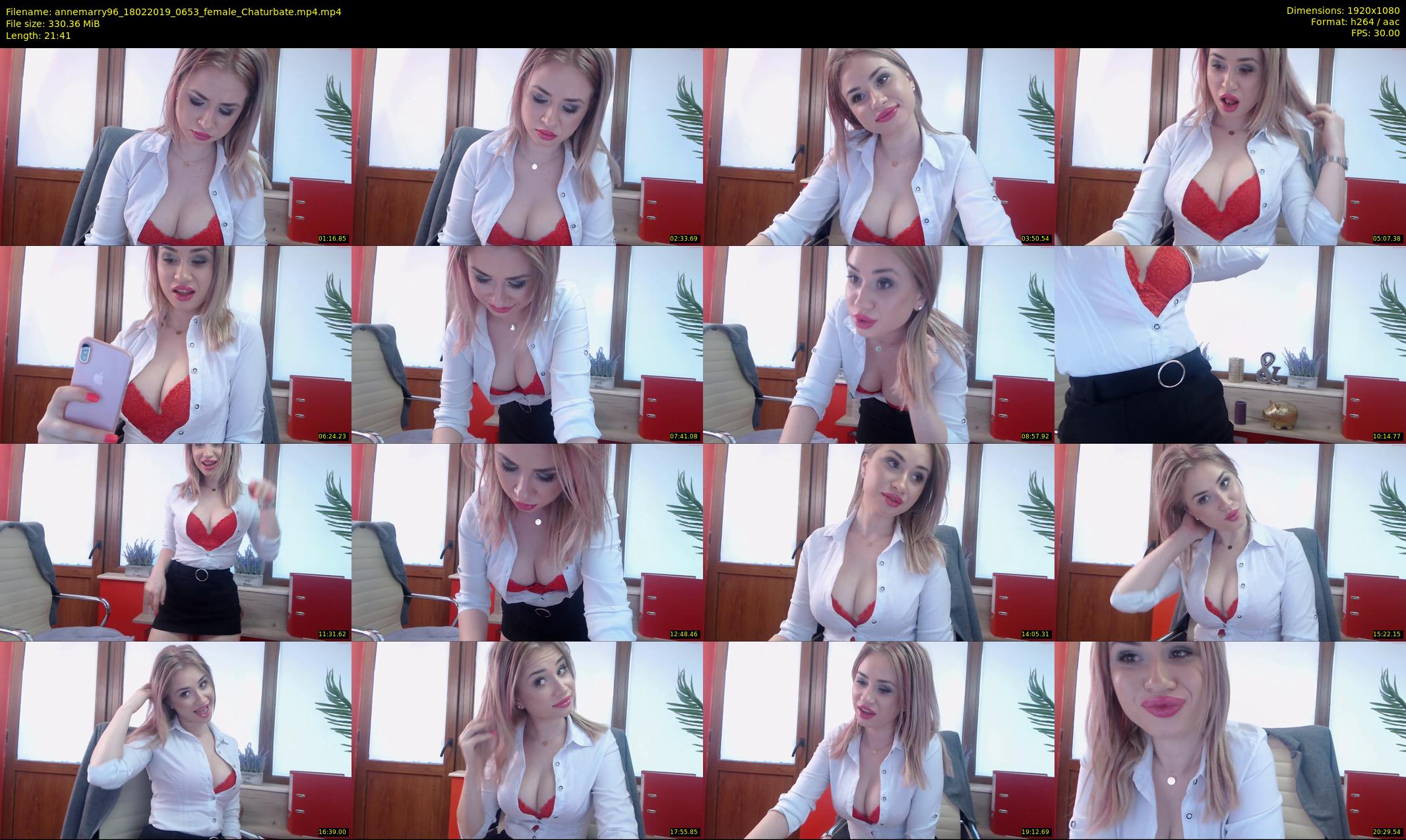 annemarry96 — 22 minute Chaturbate female cam show recording, 1080p, Feb 18, 2019