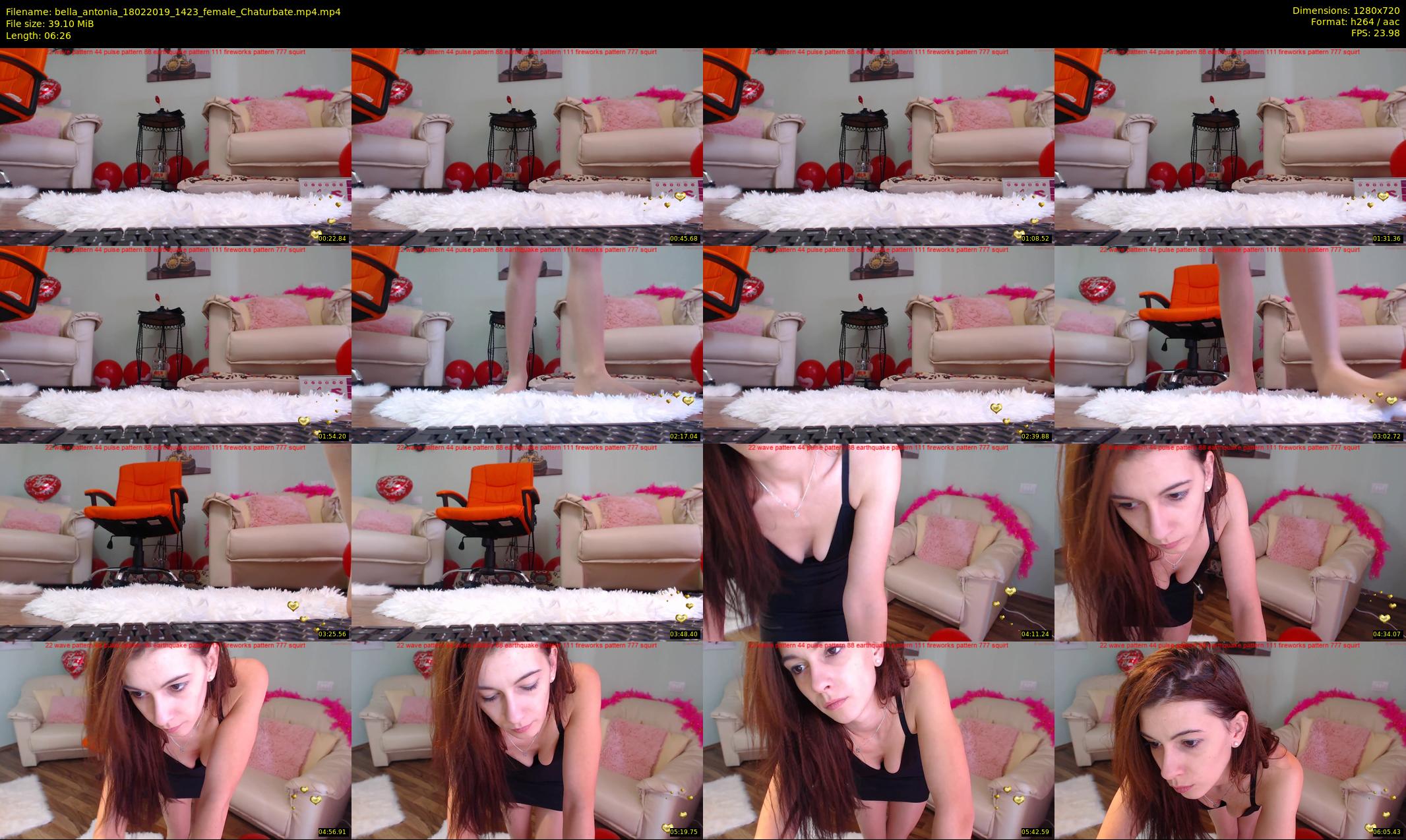 bella_antonia — 7 minute Chaturbate female cam show recording, 720p, Feb 18, 2019