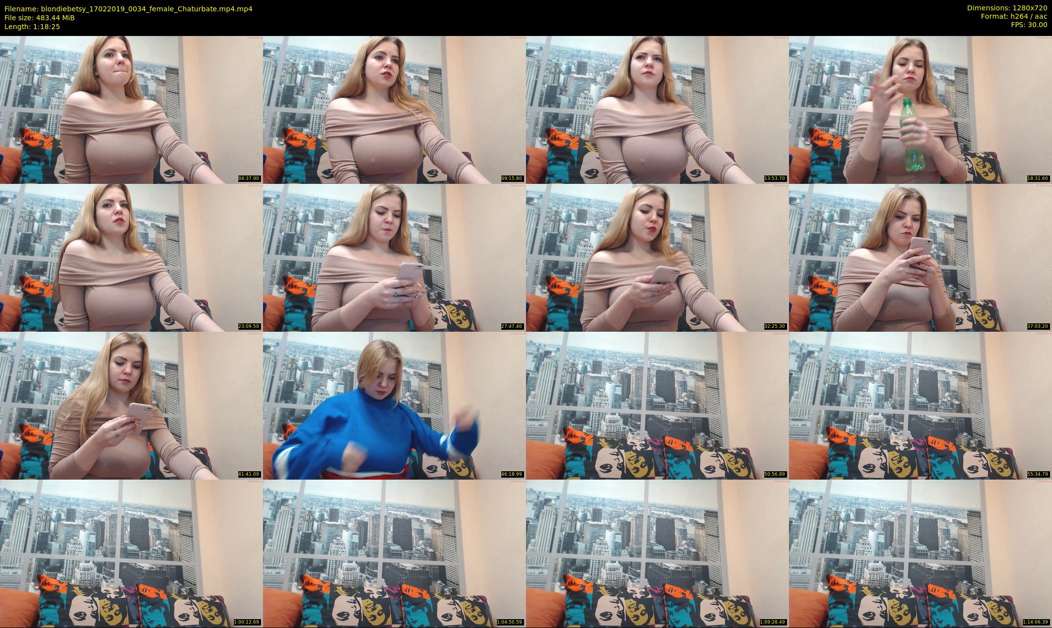 blondiebetsy — 79 minute Chaturbate female cam show recording, 720p, Feb 17, 2019