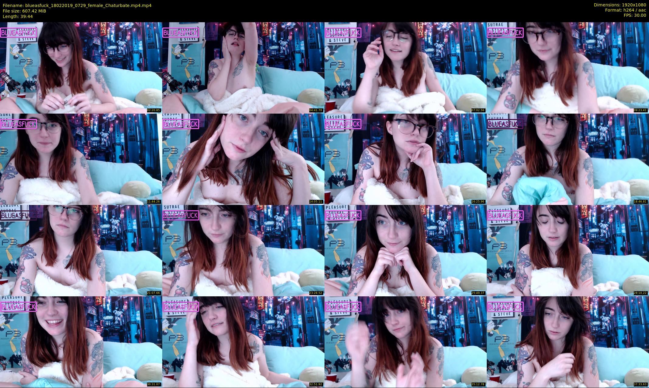 blueasfuck — 40 minute Chaturbate female cam show recording, 1080p, Feb 18, 2019