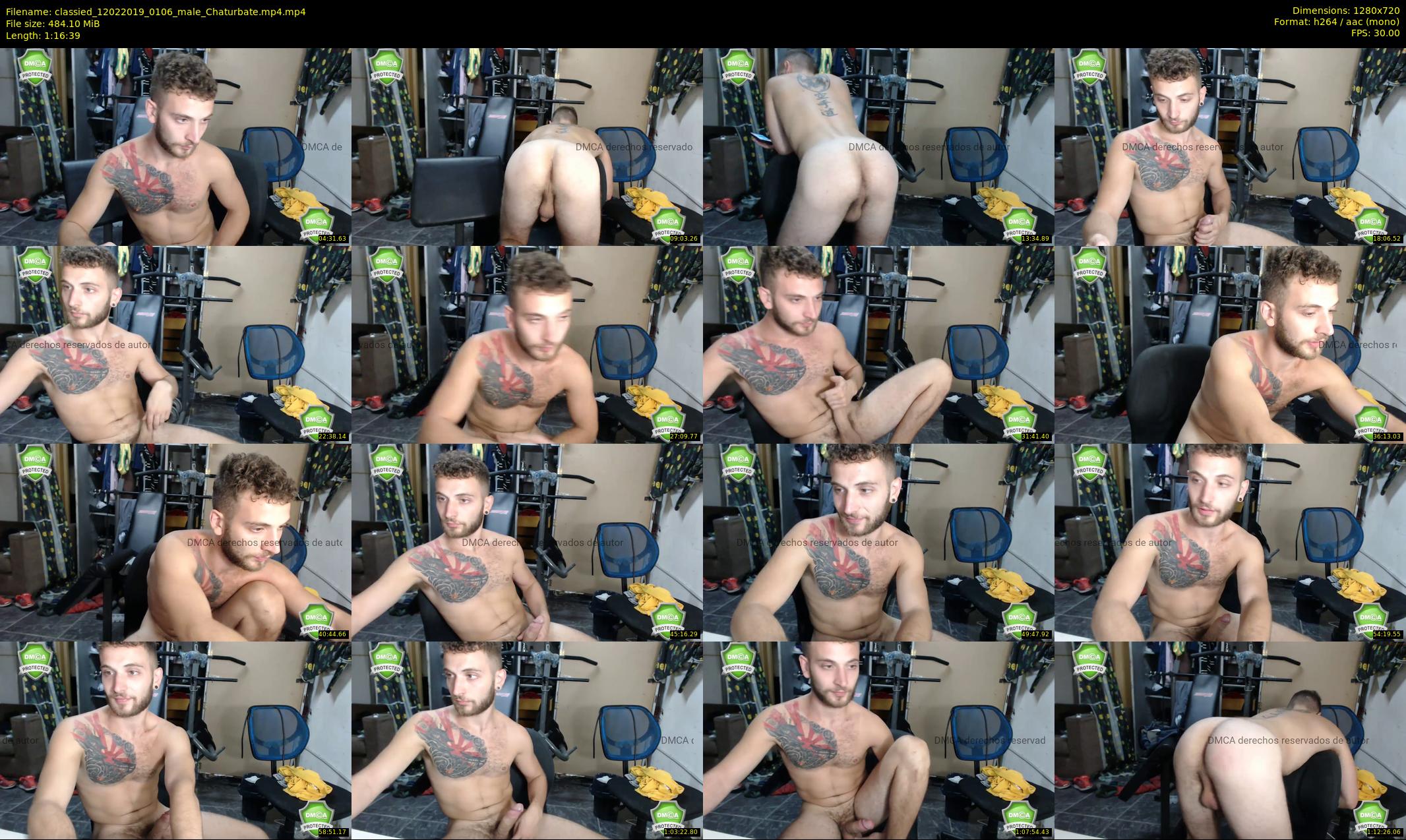 classied — 77 minute Chaturbate male cam show recording, 720p, Feb 12, 2019