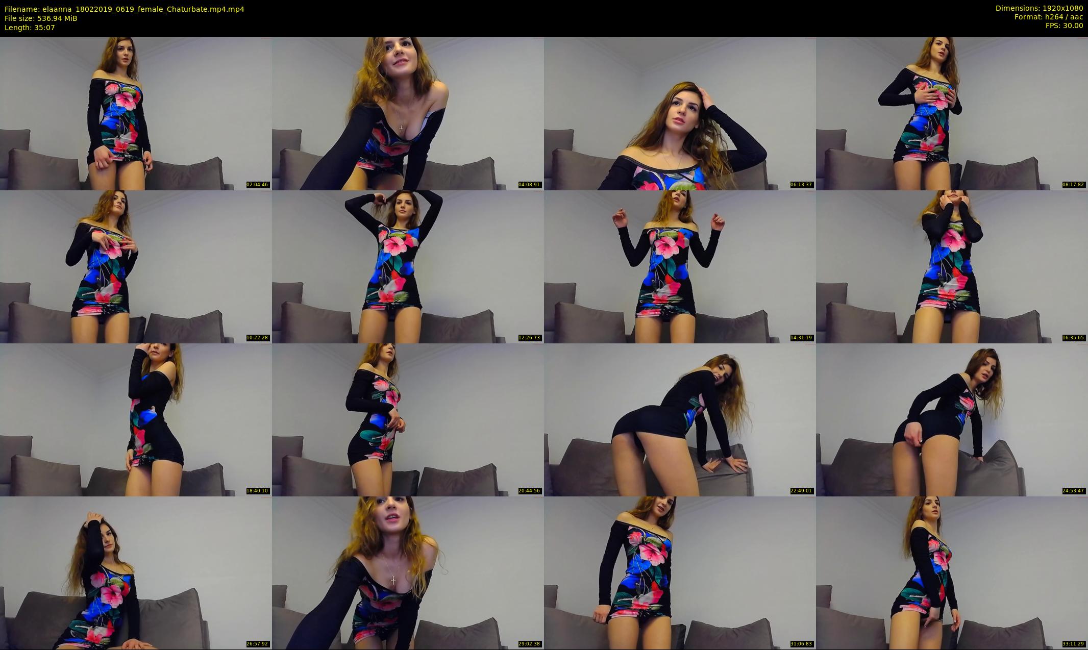 elaanna — 36 minute Chaturbate female cam show recording, 1080p, Feb 18, 2019