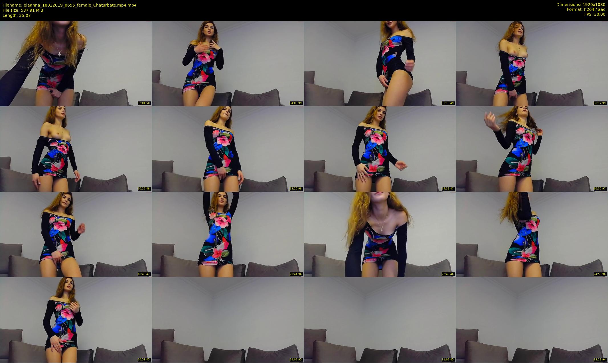 elaanna — 36 minute Chaturbate female cam show recording, 1080p, Feb 18, 2019