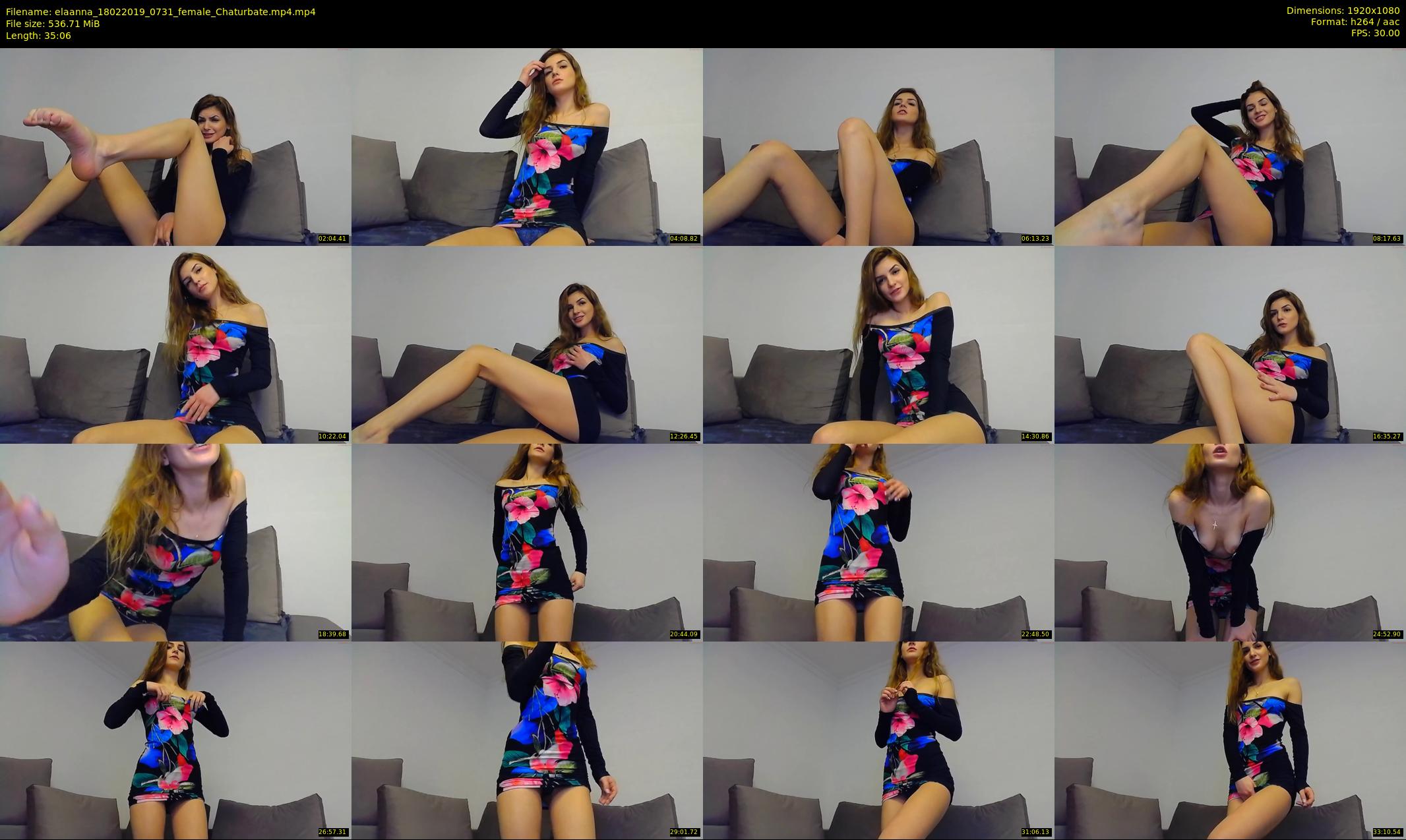 elaanna — 36 minute Chaturbate female cam show recording, 1080p, Feb 18, 2019