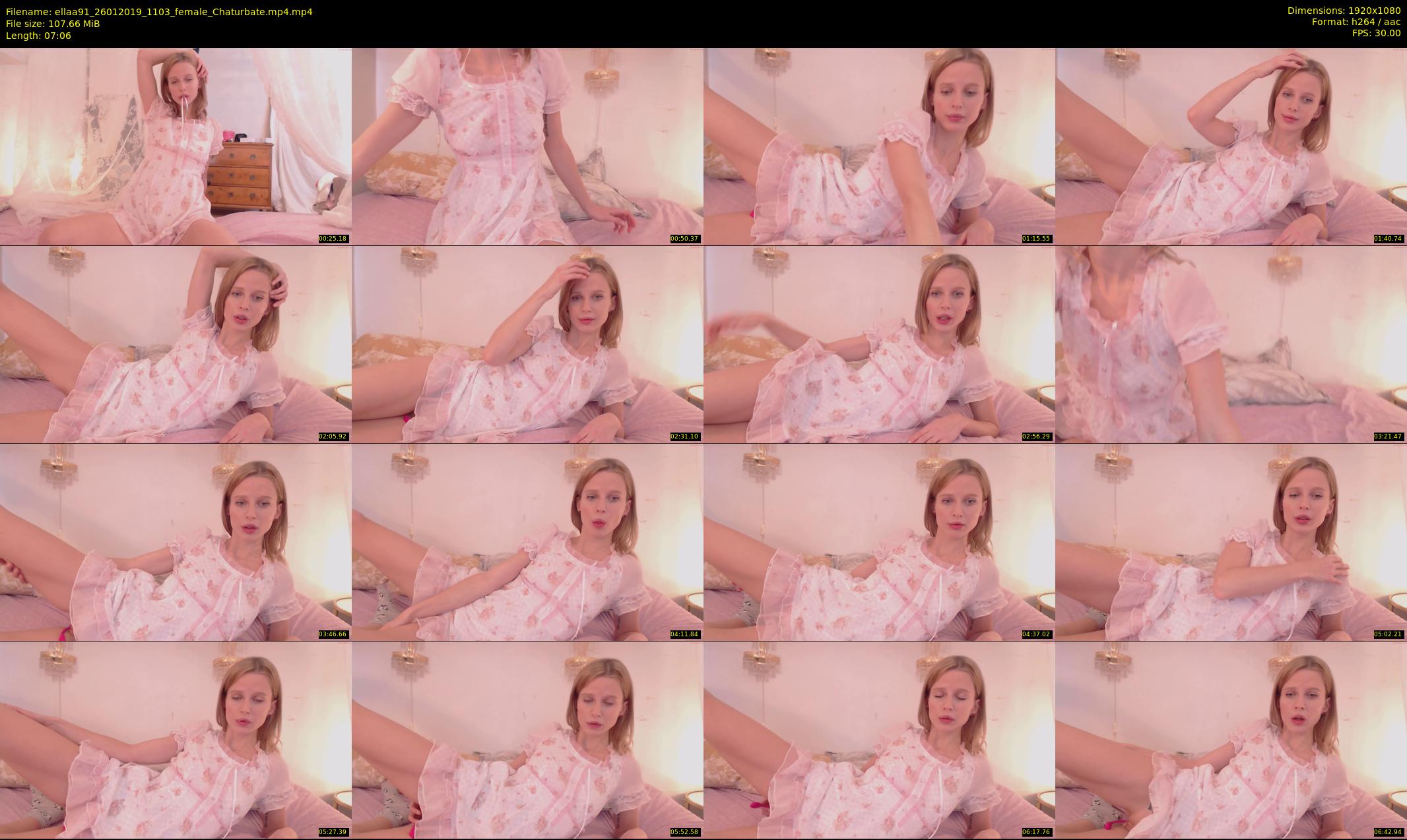 ellaa91 — 8 minute Chaturbate female cam show recording, 1080p, Jan 26, 2019