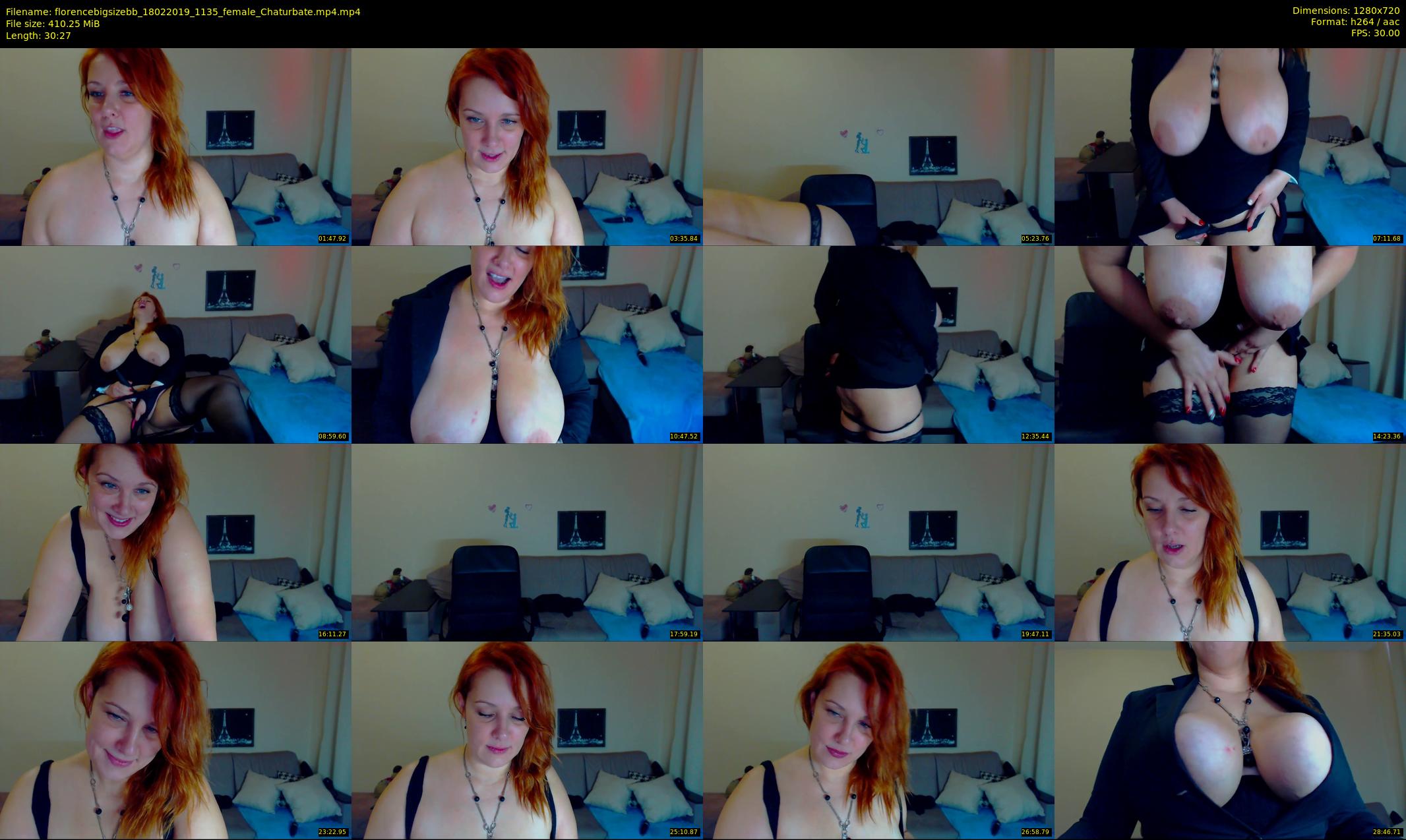 florencebigsizebb — 31 minute Chaturbate female cam show recording, 720p, Feb 18, 2019