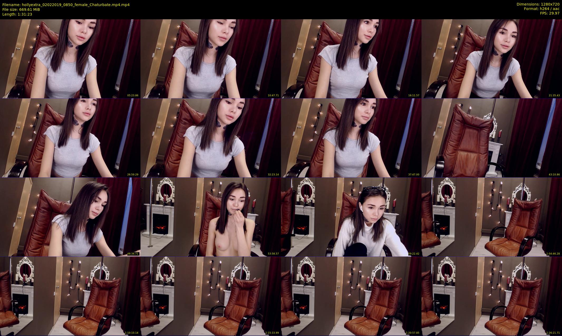 hollyextra — 92 minute Chaturbate female cam show recording, 720p, Feb 2, 2019
