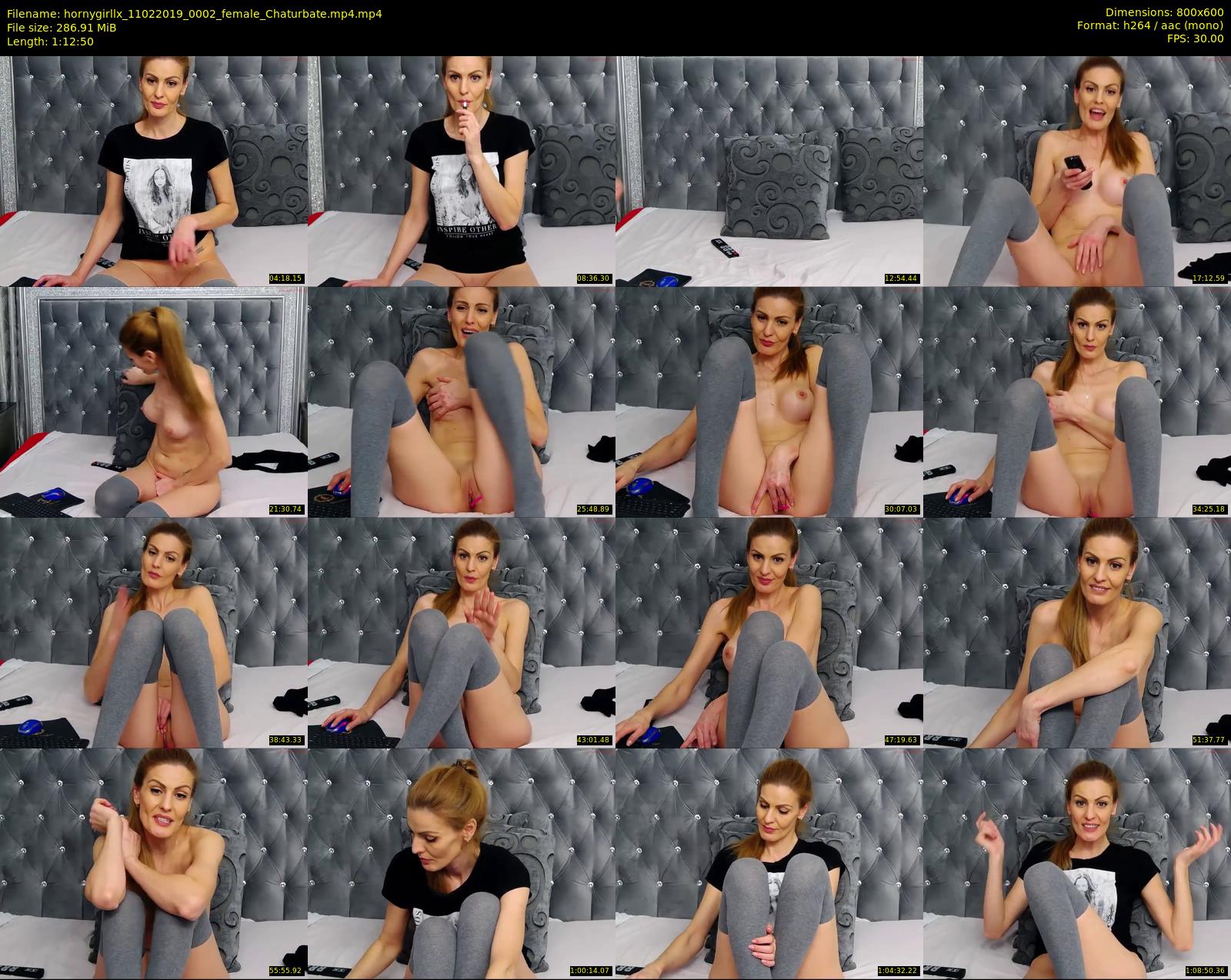 hornygirllx — 73 minute Chaturbate female cam show recording, 480p, Feb 11, 2019