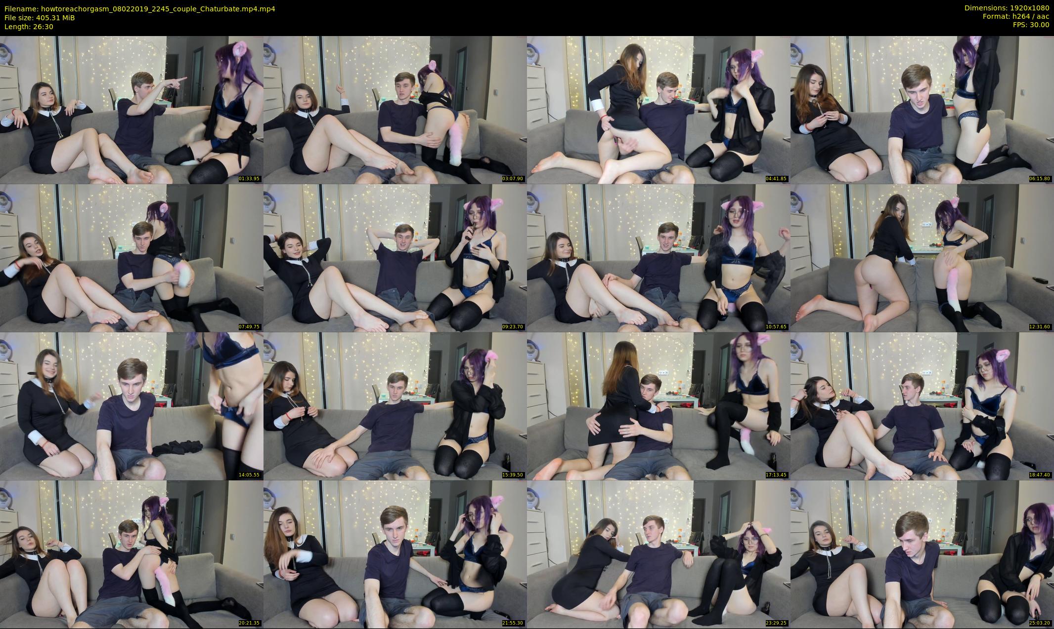 howtoreachorgasm — 27 minute Chaturbate couple cam show recording, 1080p, Feb 8, 2019