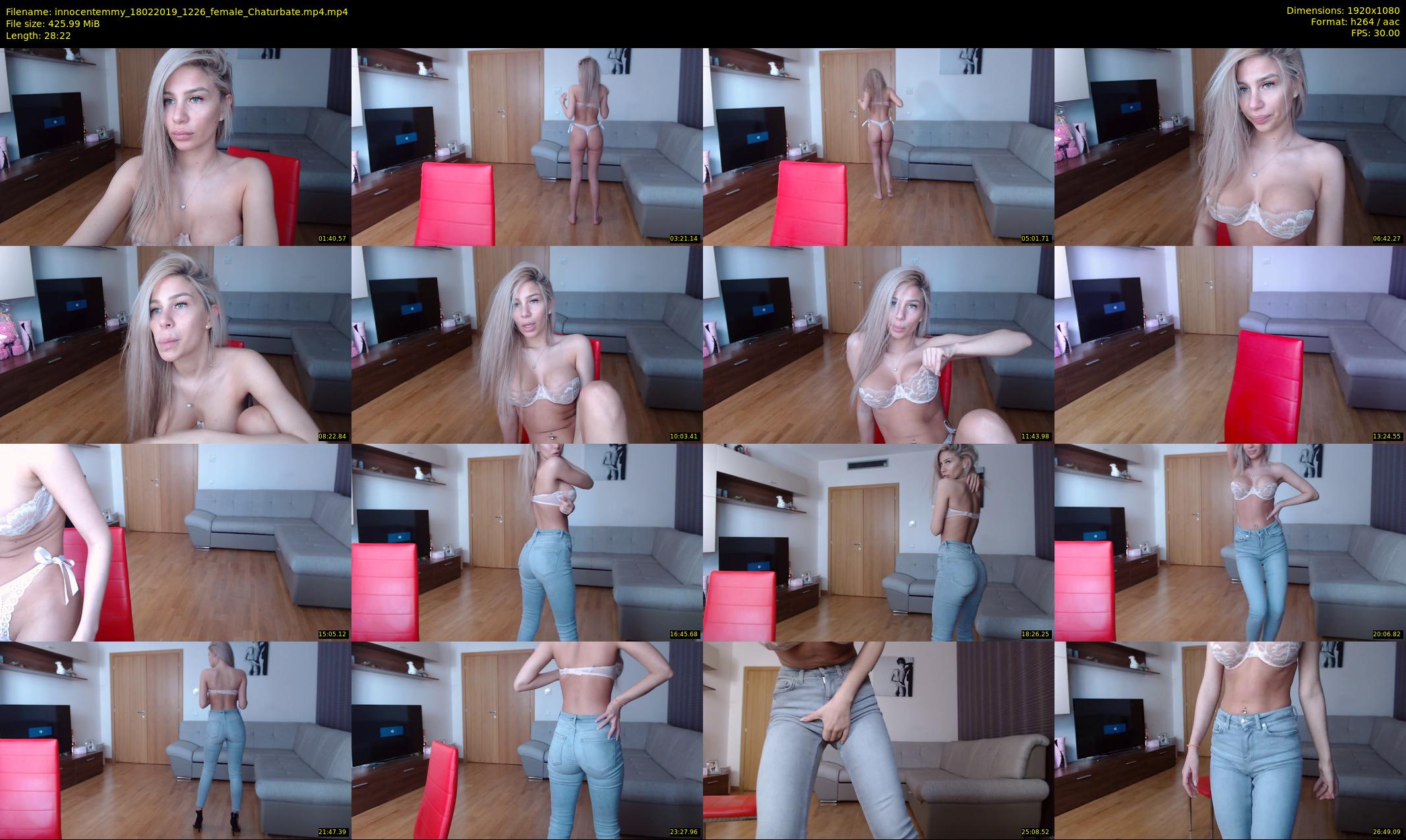 innocentemmy — 29 minute Chaturbate female cam show recording, 1080p, Feb 18, 2019