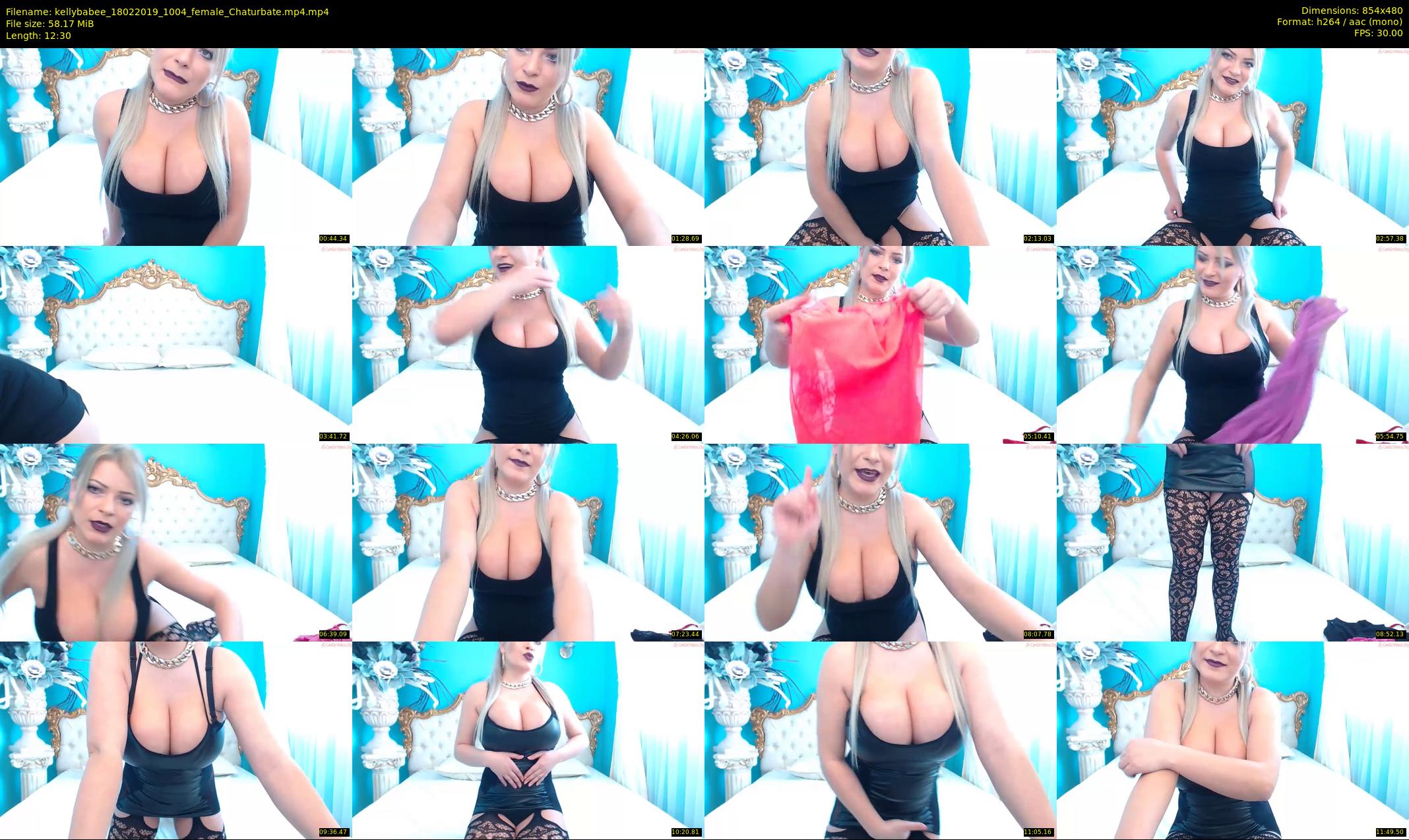 kellybabee — 13 minute Chaturbate female cam show recording, 480p, Feb 18, 2019