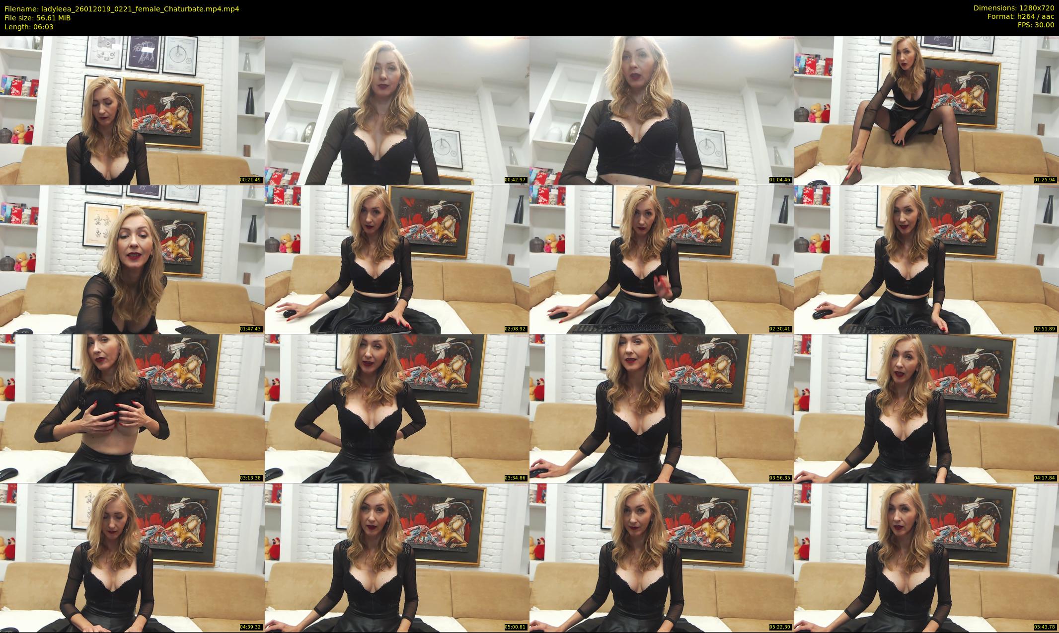 ladyleea — 7 minute Chaturbate female cam show recording, 720p, Jan 26, 2019