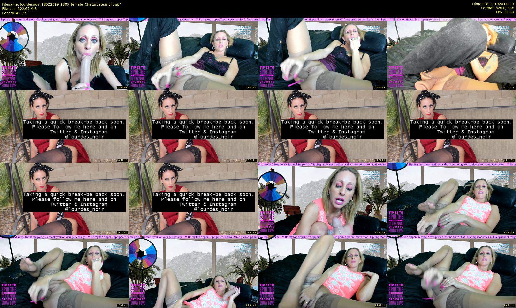 lourdesnoir — 50 minute Chaturbate female cam show recording, 1080p, Feb 18, 2019