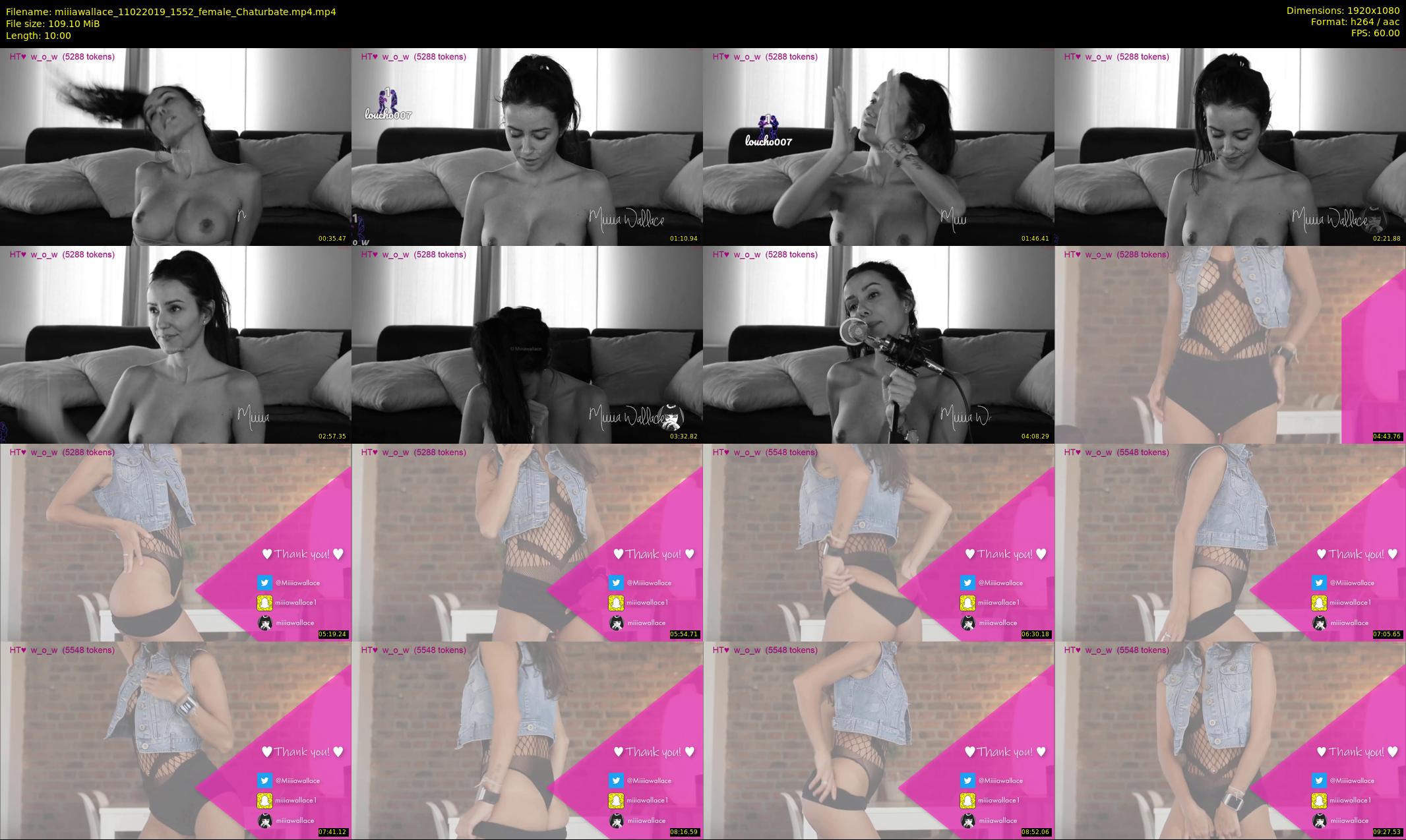 miiiawallace — 10 minute Chaturbate female cam show recording, 1080p, Feb 11, 2019